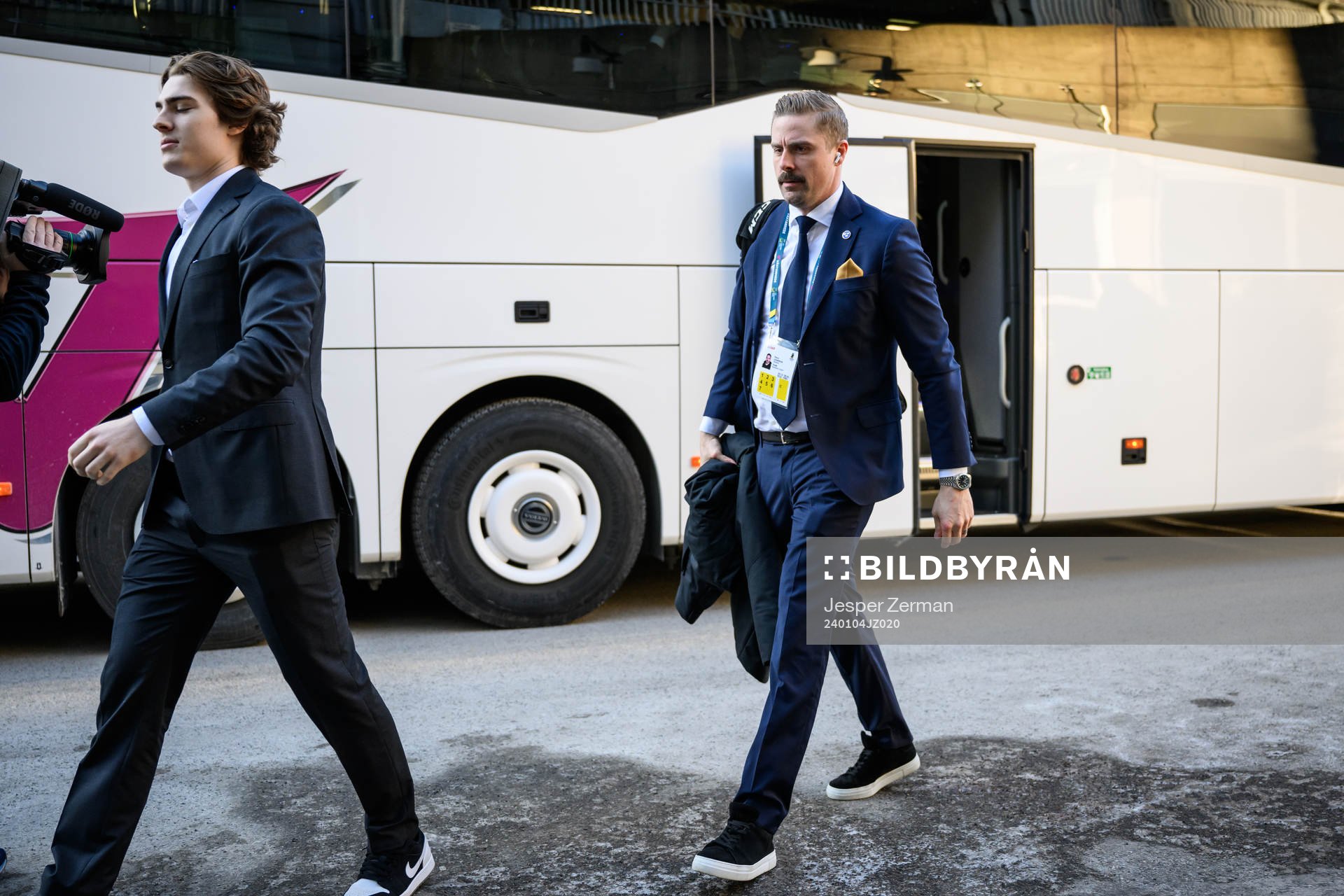 Assistant coach Pierre Johnsson of Sweden