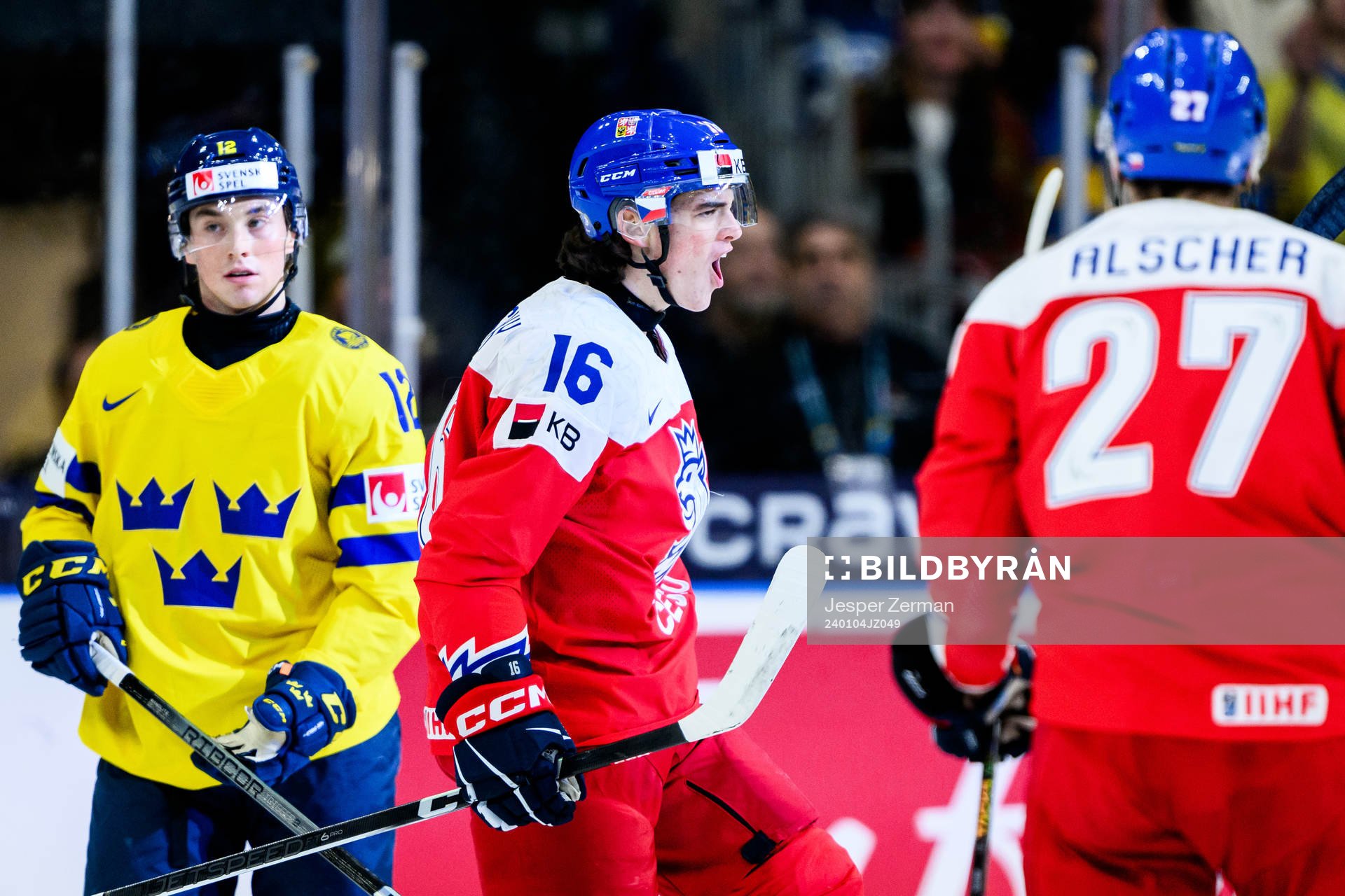 Matyas Melovsky of Czech Republic celebrates the 0-1 goal
