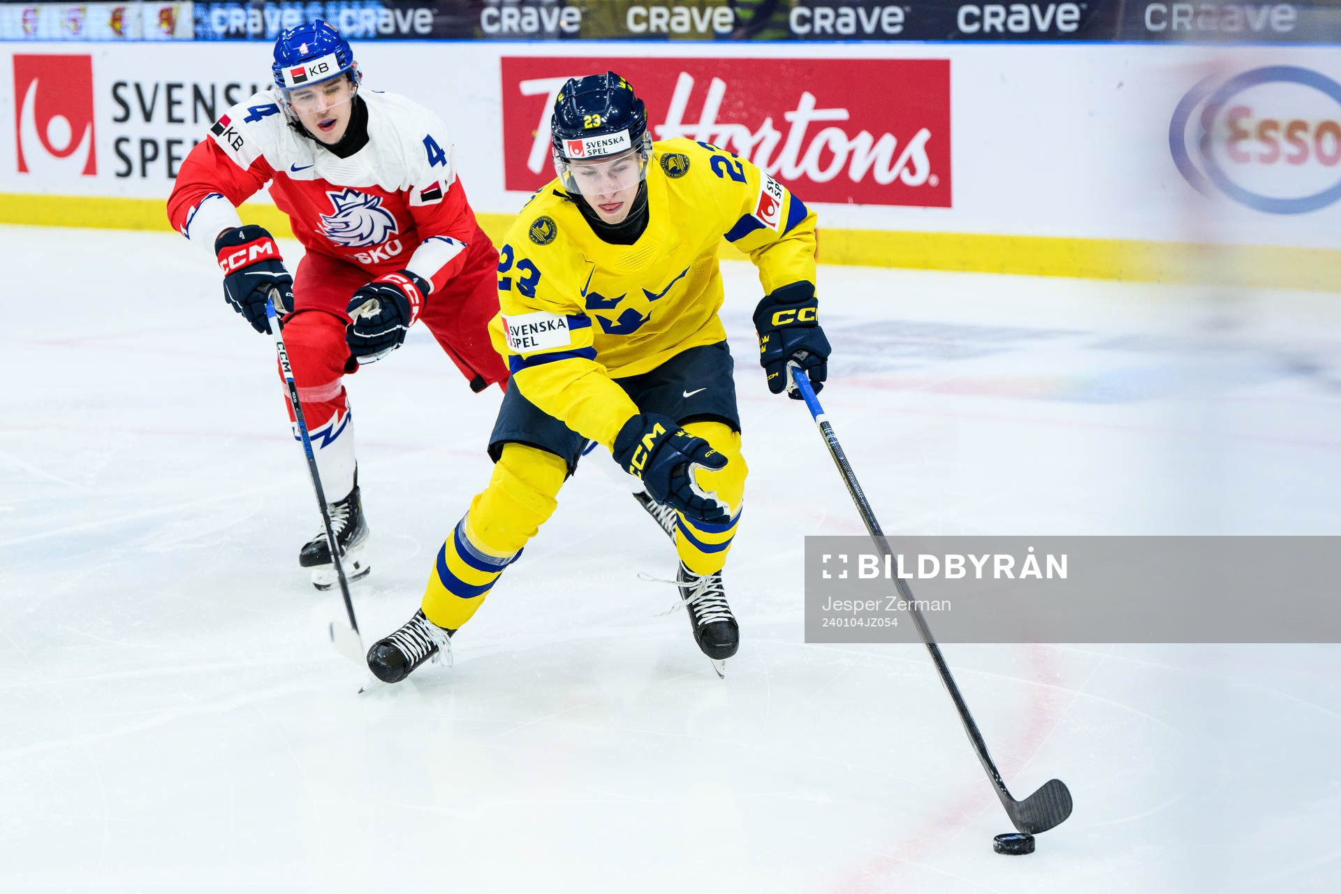 Matej Prcik of Czech Republic and Jonathan Lekkerimäki of