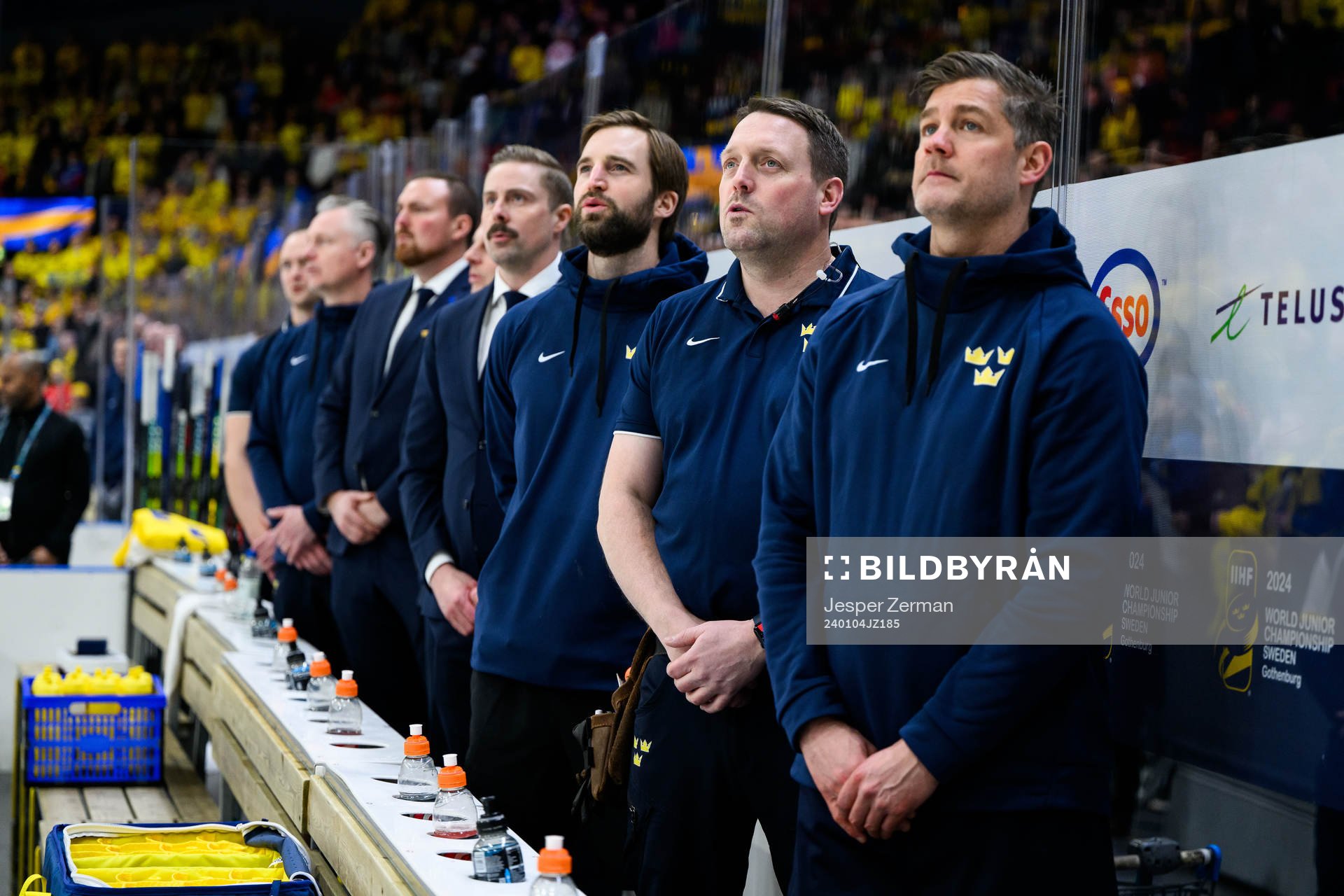 Physiotherapist Oscar Björsfält, Equipment manager Daniel
