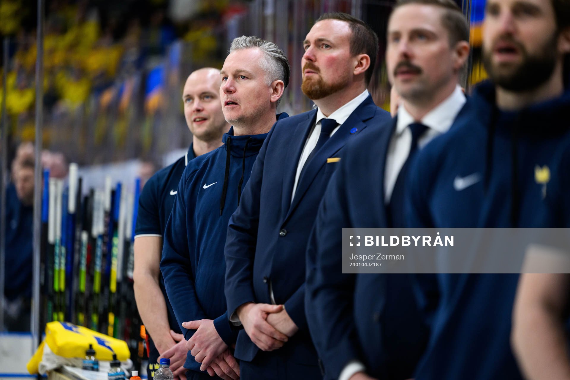 Physiotherapist Krister Olsson and Assistant coach Gereon