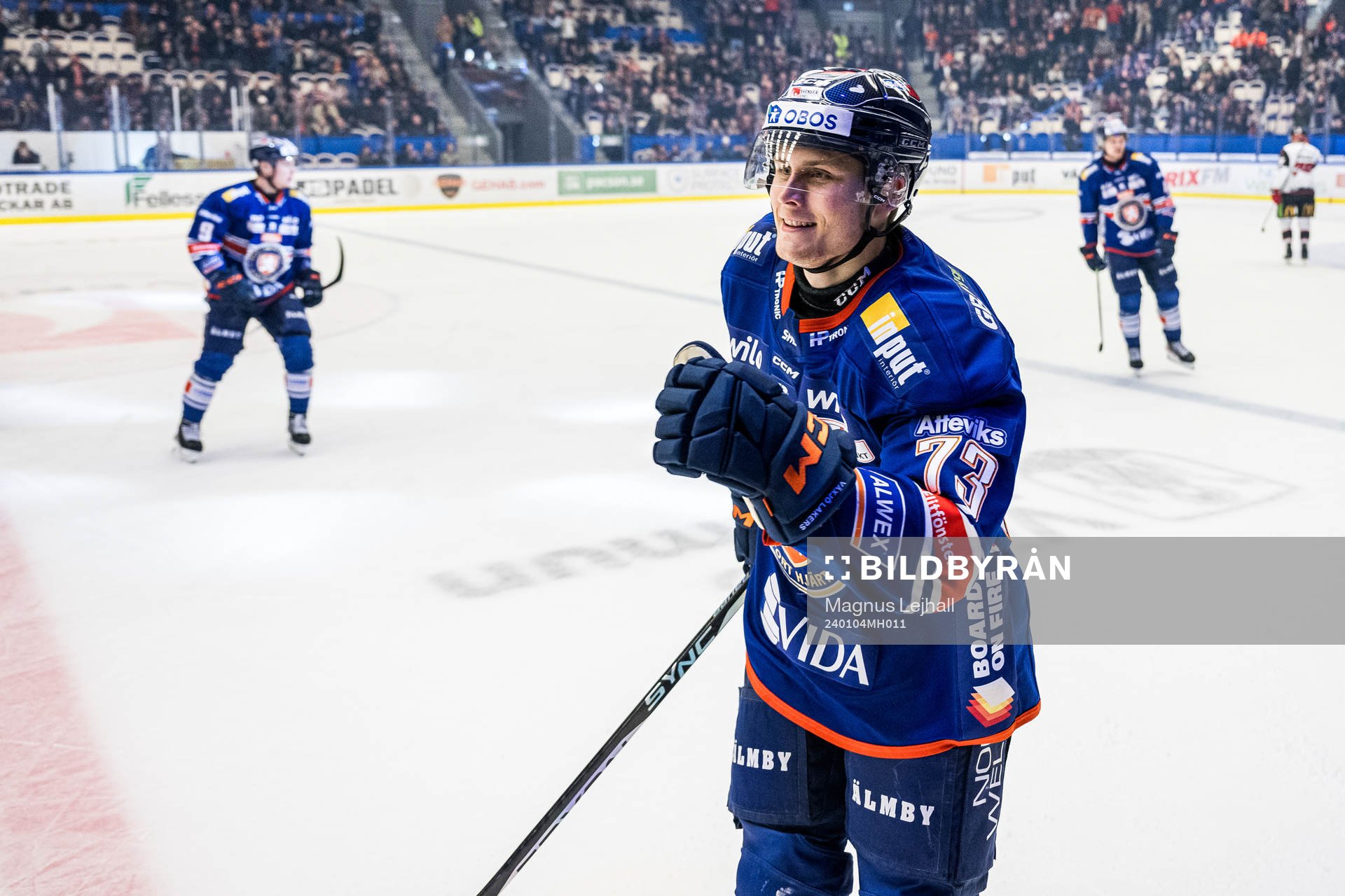 Växjös John Dahlström jublar