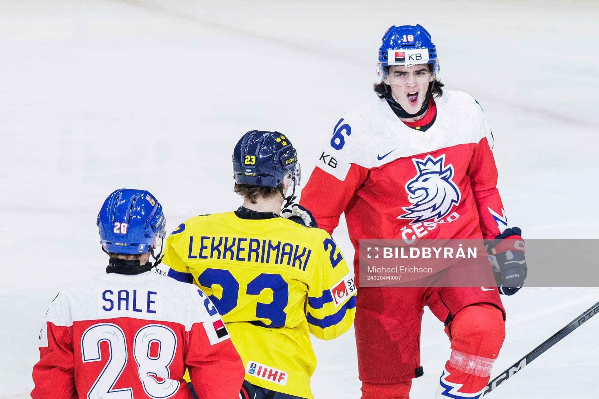 Matyas Melovsky of Czech Republic celebrates the 0-1 goal