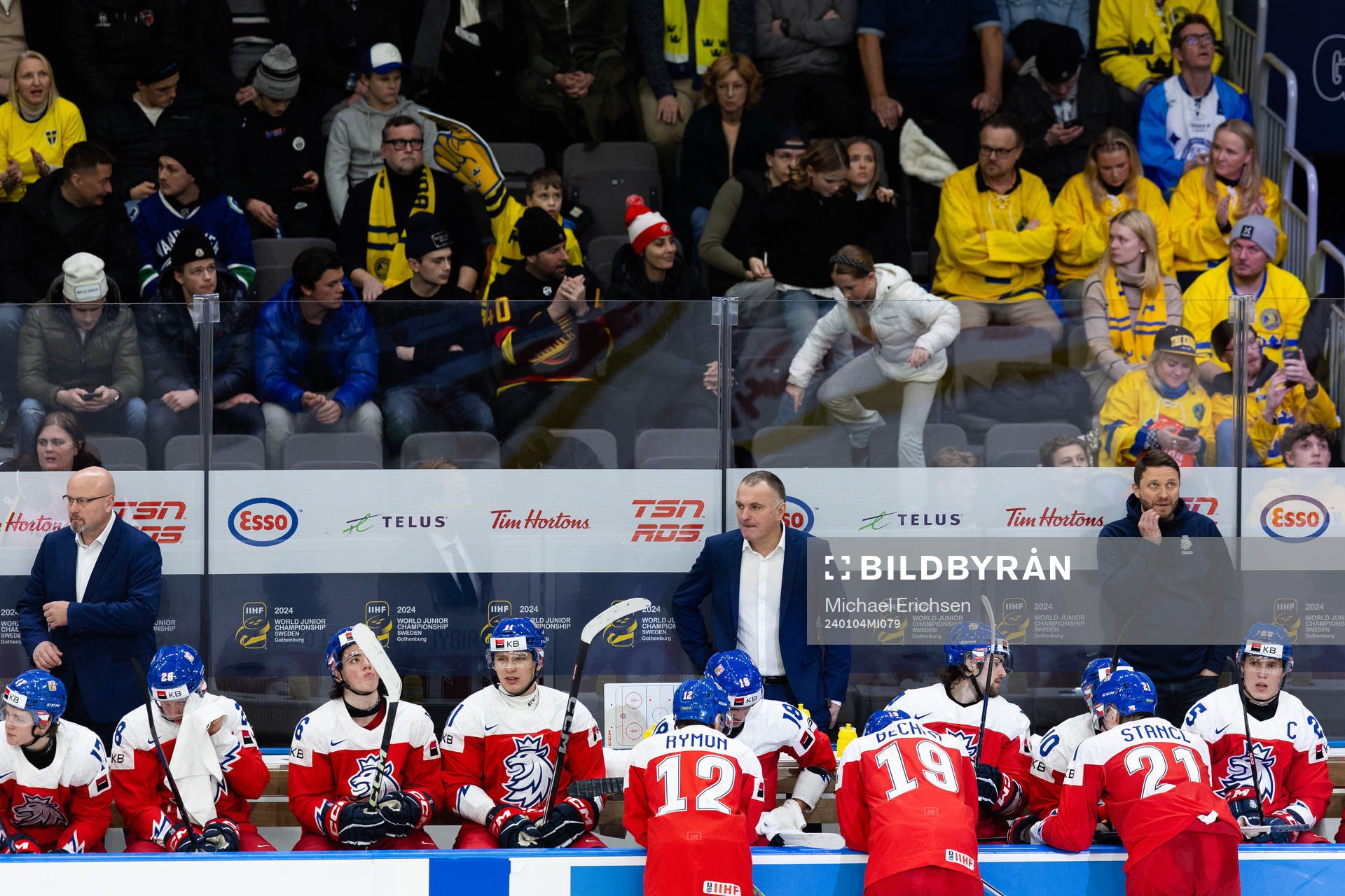 Players and staff of Czech Republic