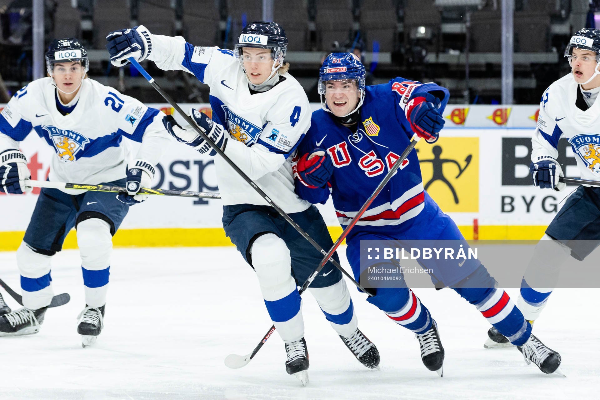 Arttu Karki of Finland and Jimmy Snuggerud of USA