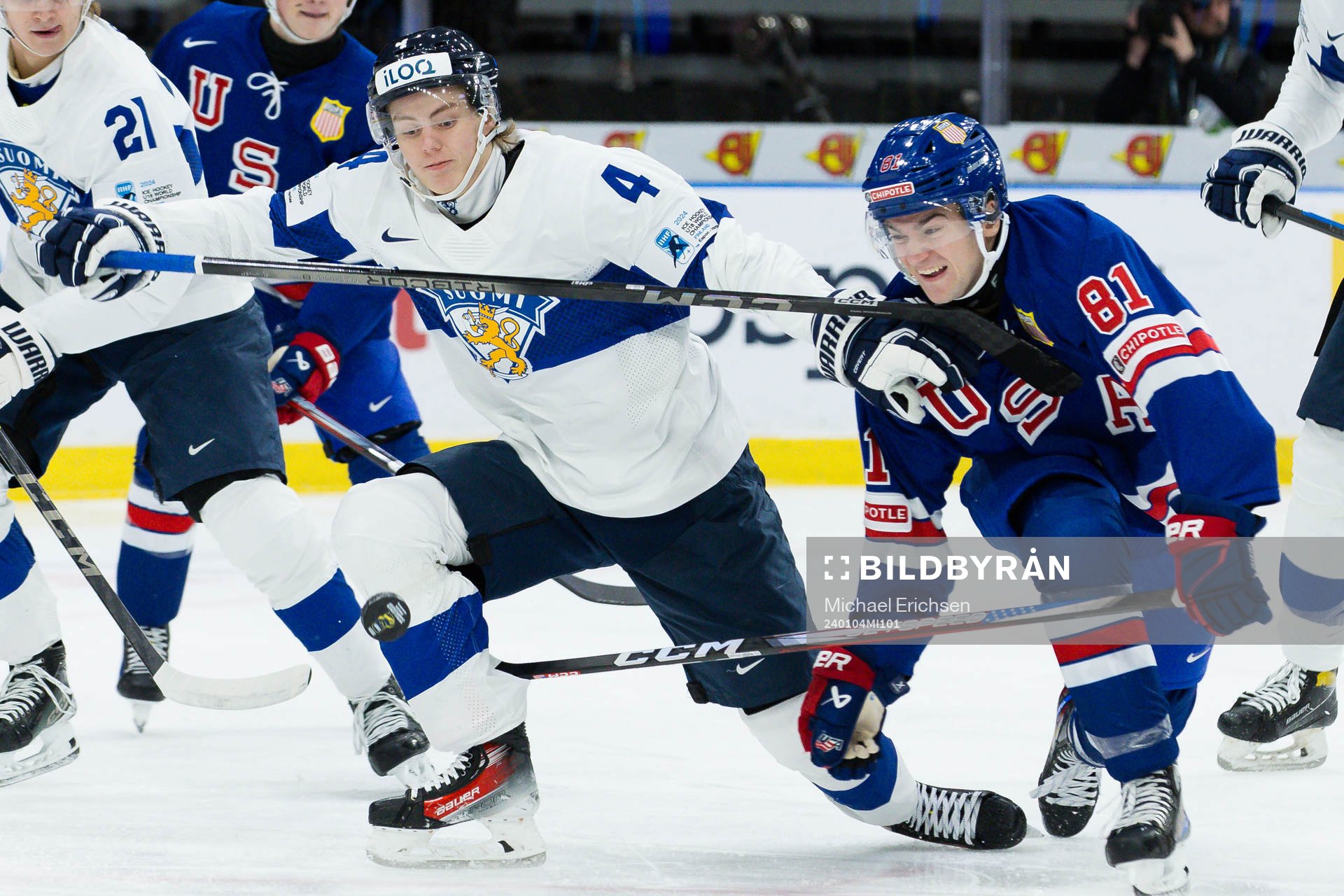 Arttu Karki of Finland and Jimmy Snuggerud of USA