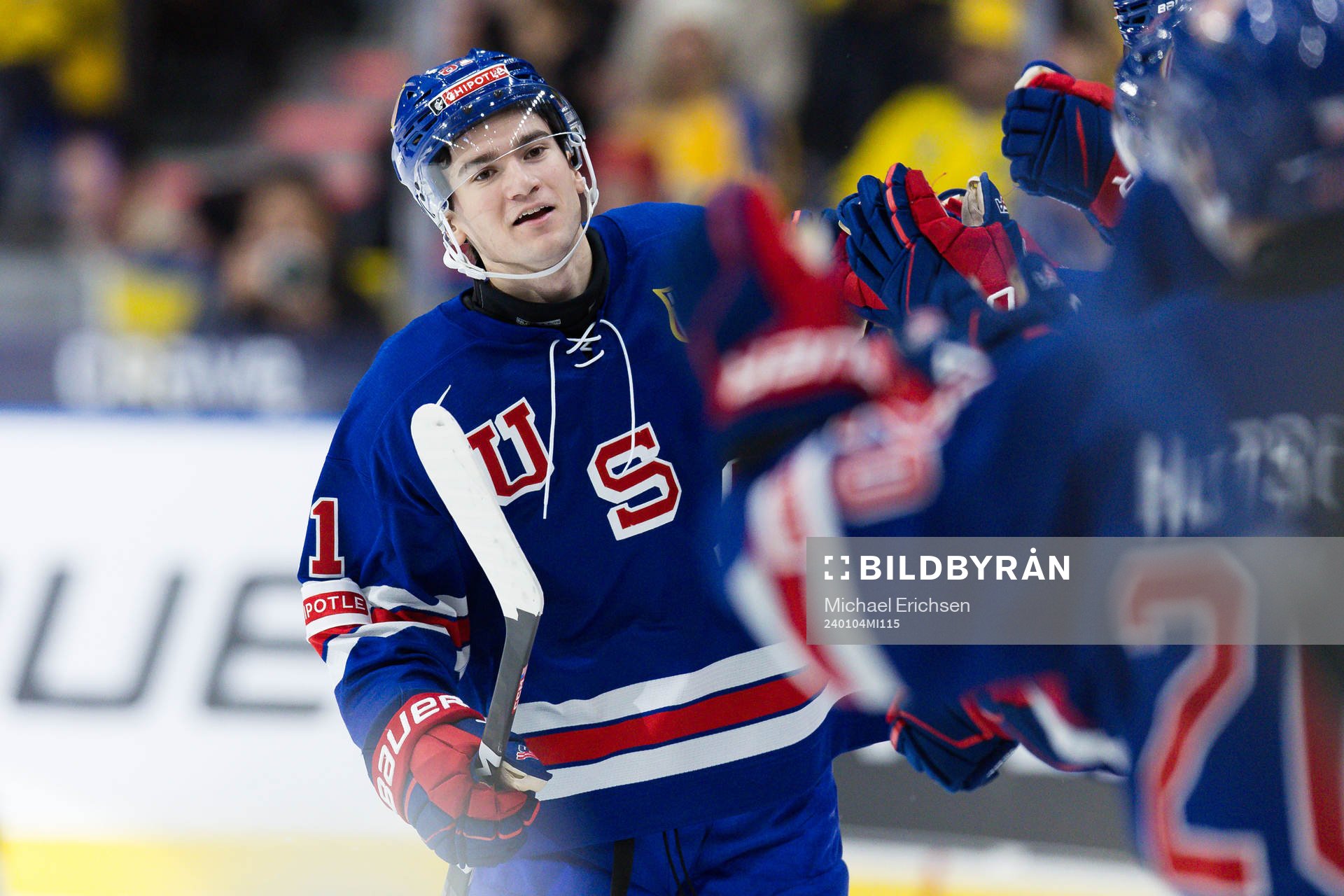 Jimmy Snuggerud of USA celebrates
