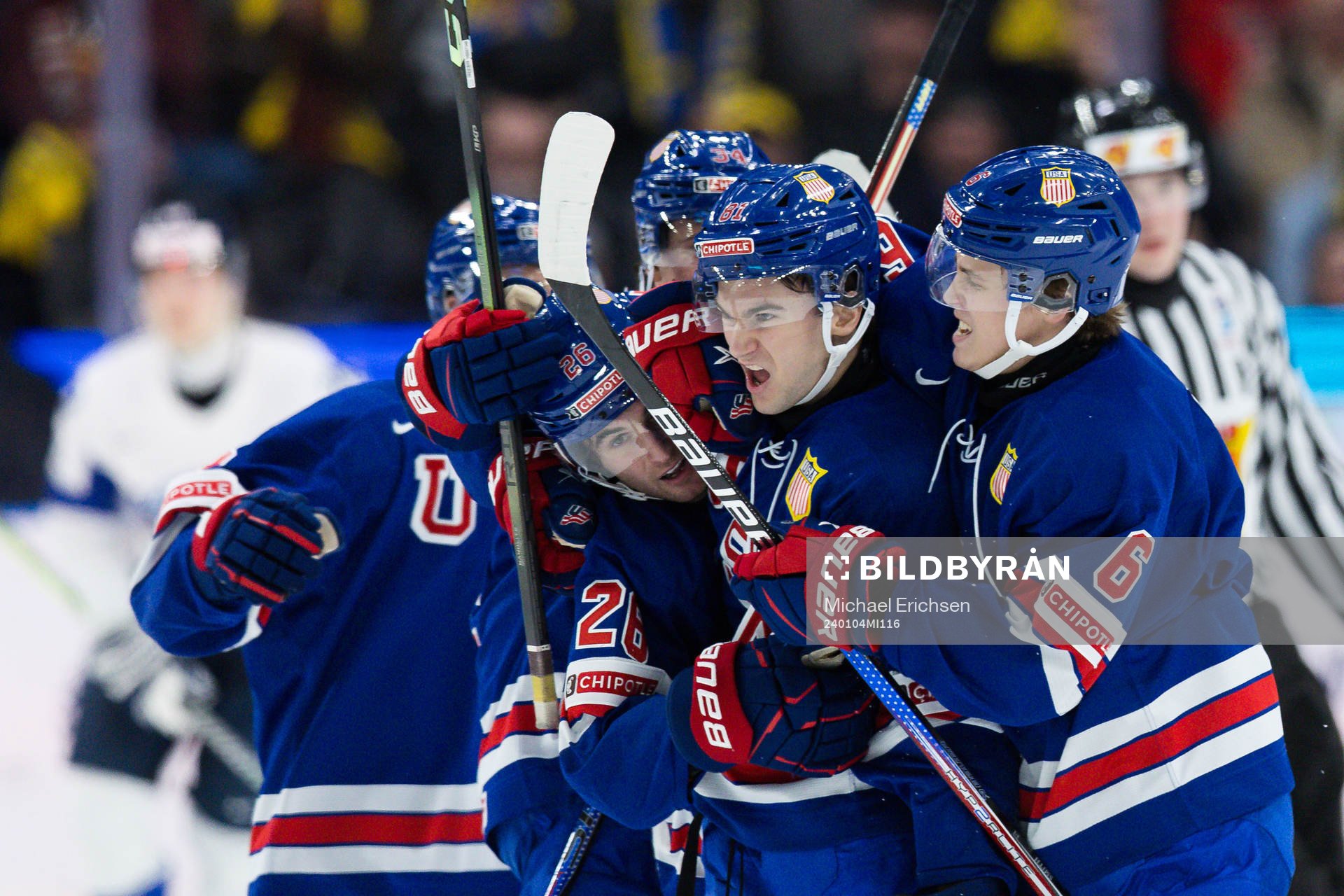 Jimmy Snuggerud of USA celebrates