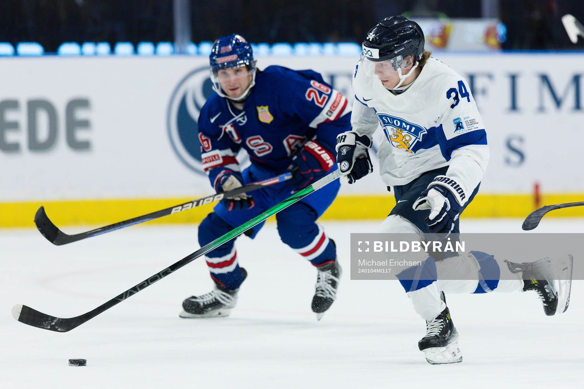 Zeev Buium of USA and Tommi Mannisto of Finland