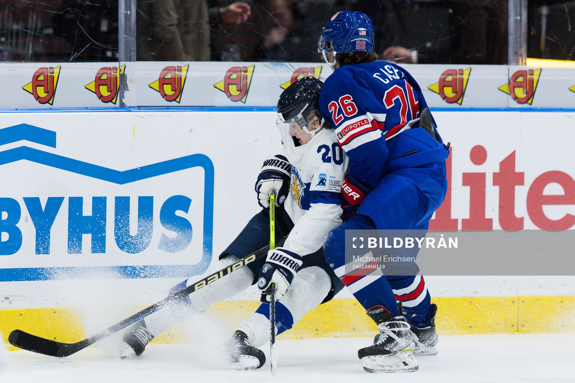 Oiva Keskinen of Finland and Seamus Casey of USA