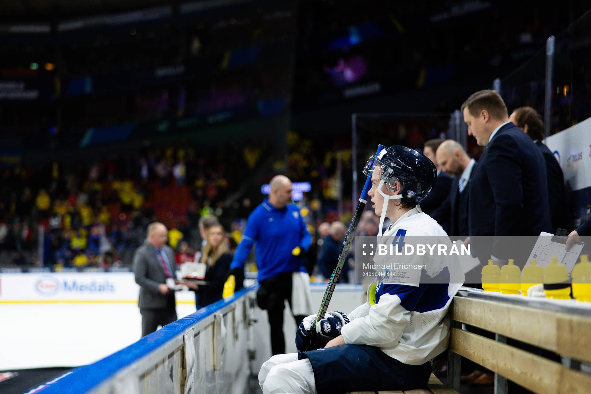 Arttu Karki of Finland looks dejected