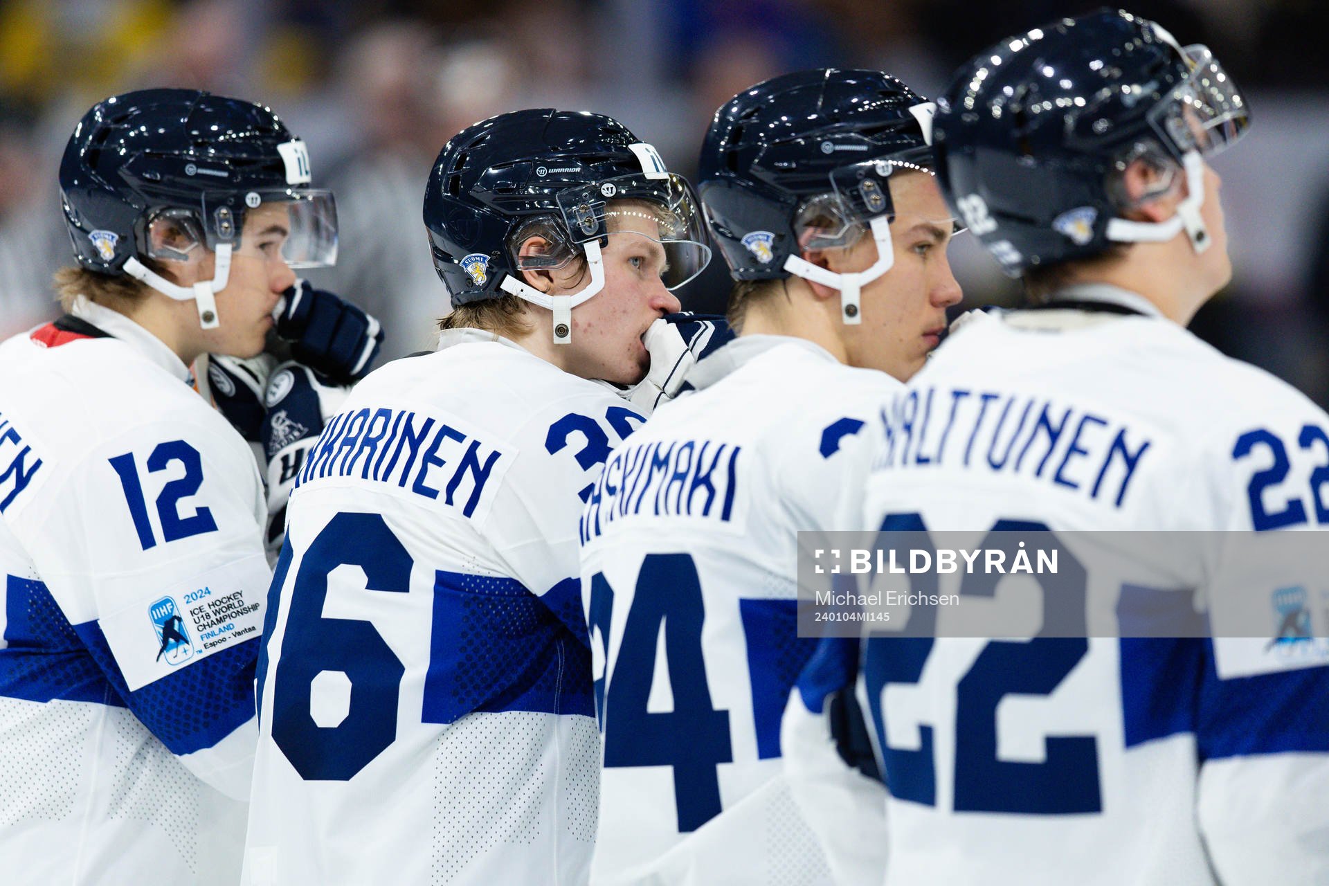 Janne Naukkarinen of Finland look dejected