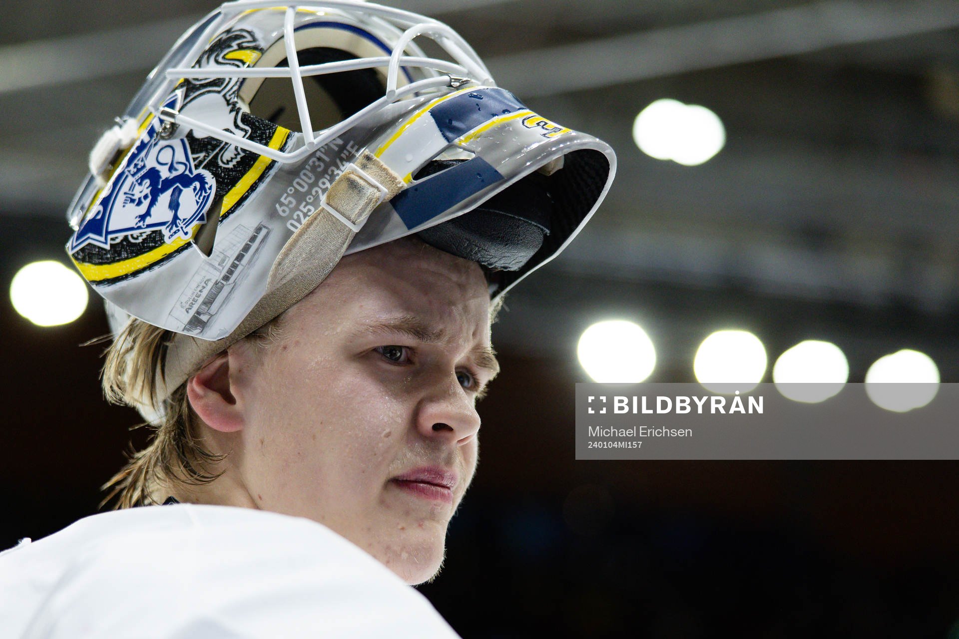 Goaltender Niklas Kokko of Finland