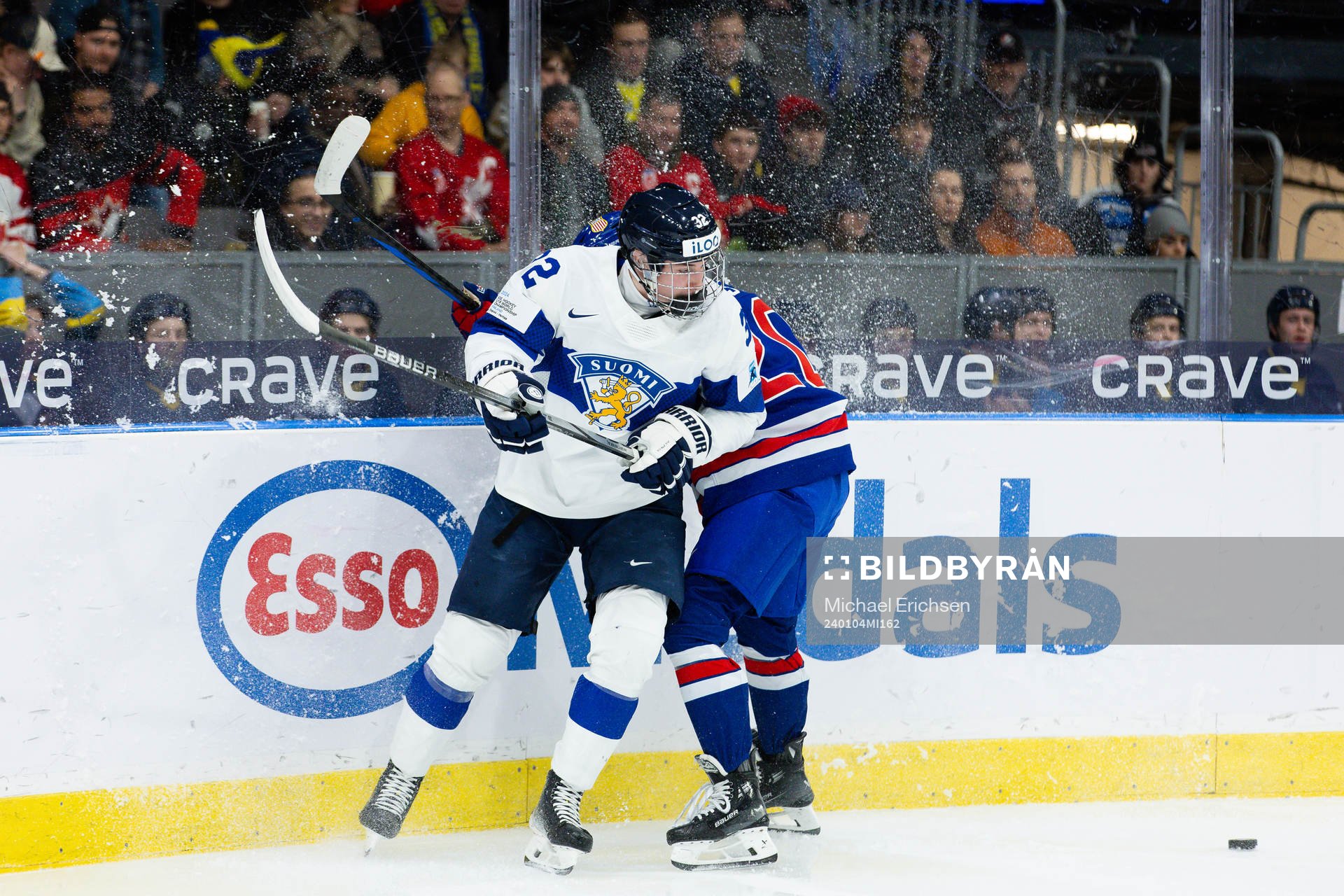Emil Hemming of Finland and Lane Hutson of USA