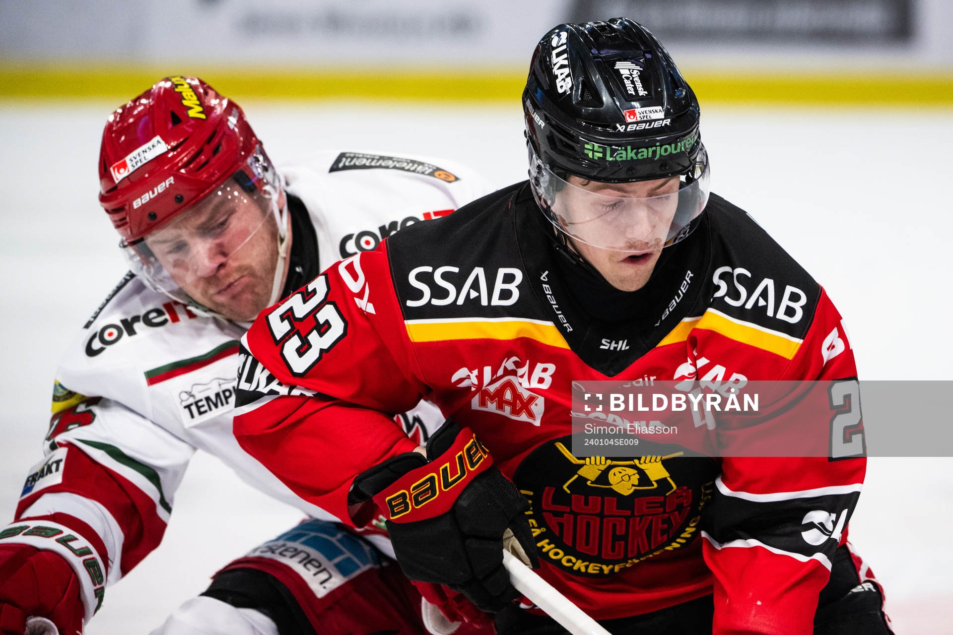 MoDos Sebastian Ohlsson och Luleås Jesper Sellgren