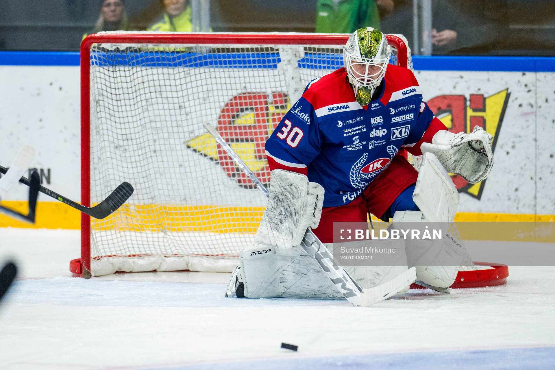 Oskarshamns målvakt Niklas Lundström