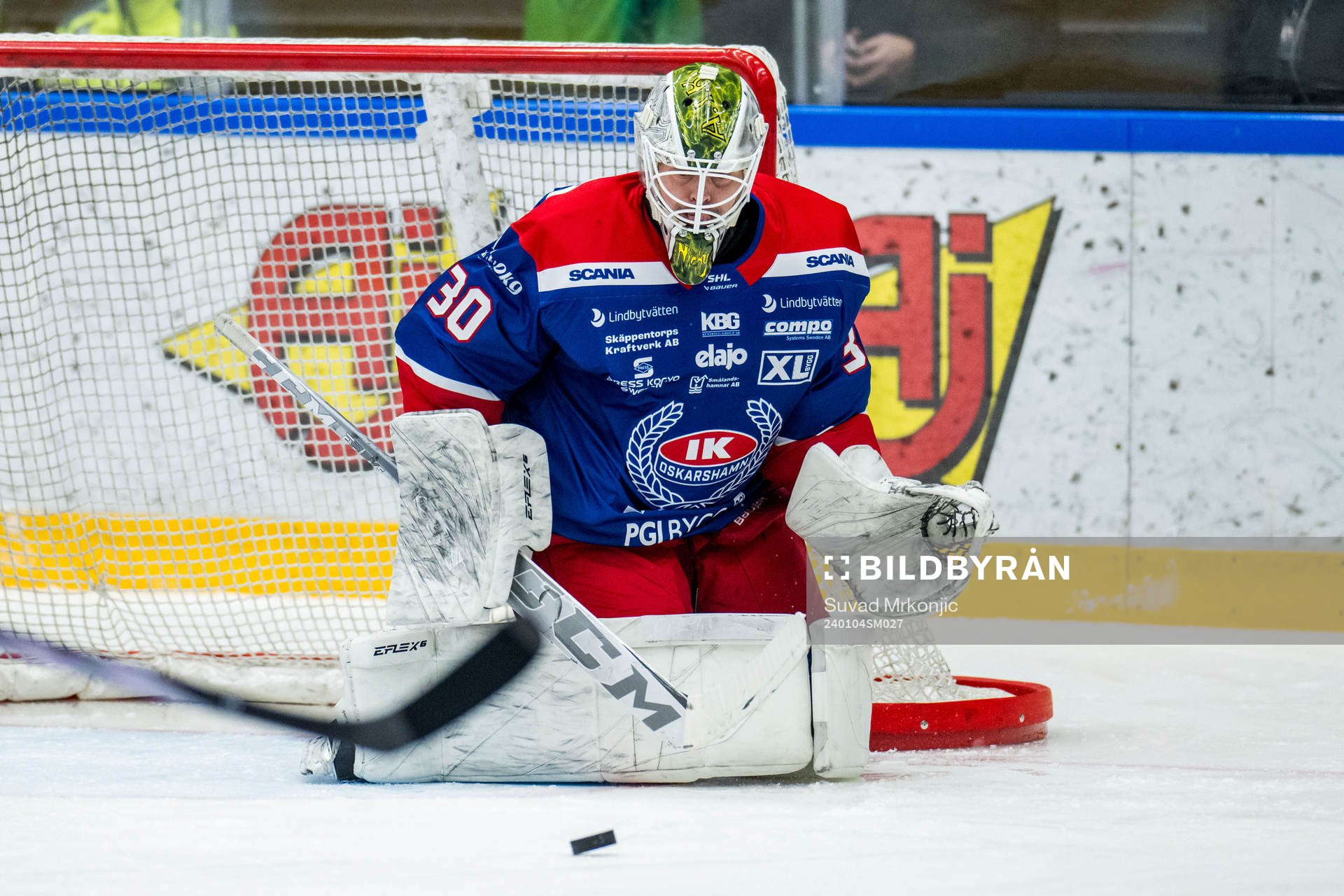Oskarshamns målvakt Niklas Lundström