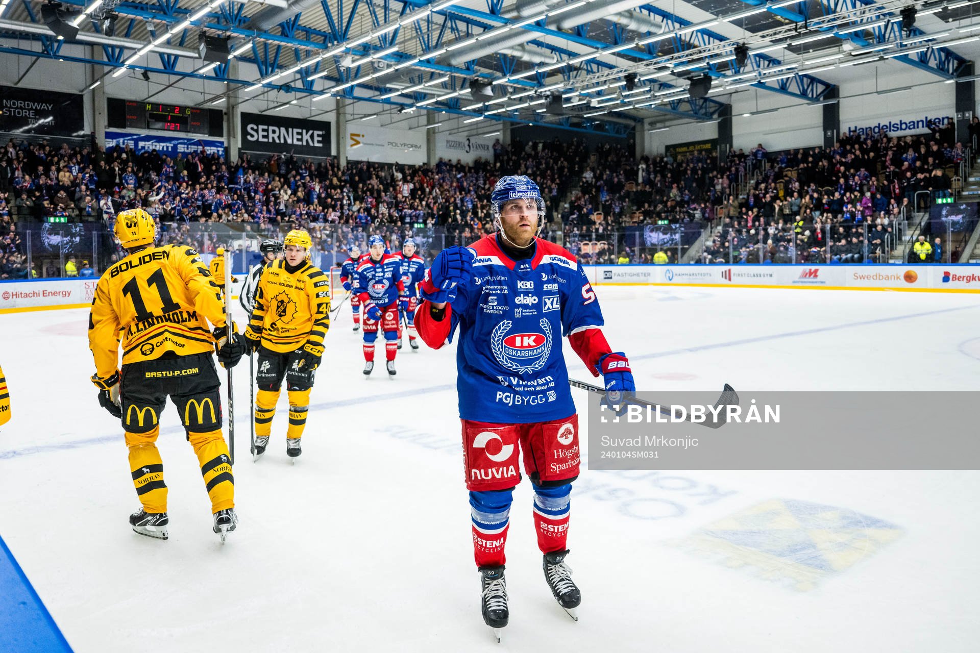 Oskarshamns Anton Mylläri jublar