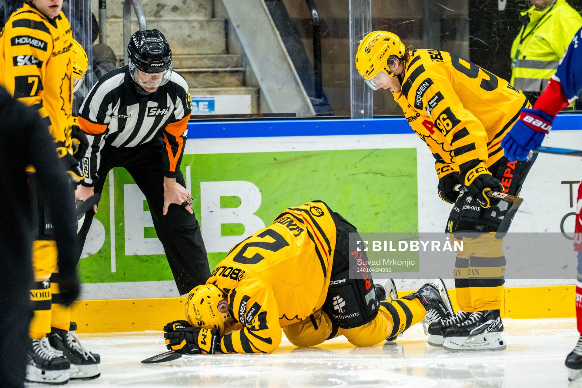Skellefteås Oscar Lindberg har ont