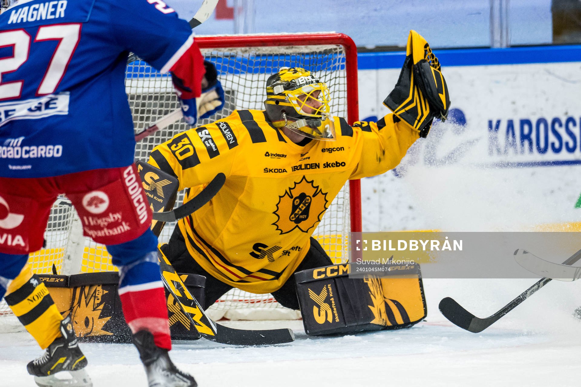 Skellefteås målvakt Gustaf Lindvall