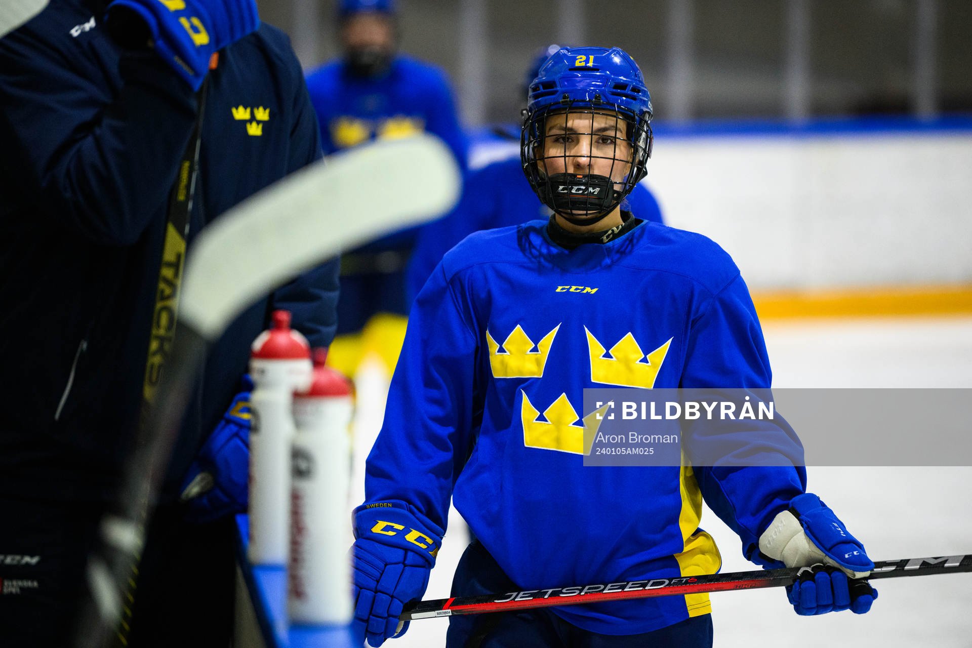 Emma Rehn of Sweden at a practice session