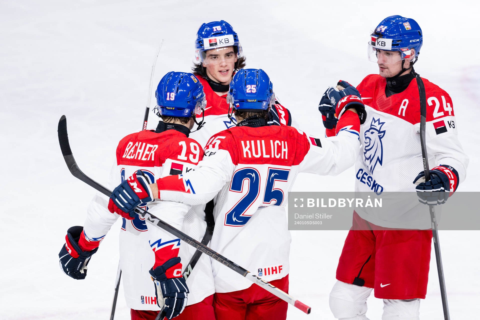 Jiri Kulich of Czech Republic celebrates the 1-2 goal