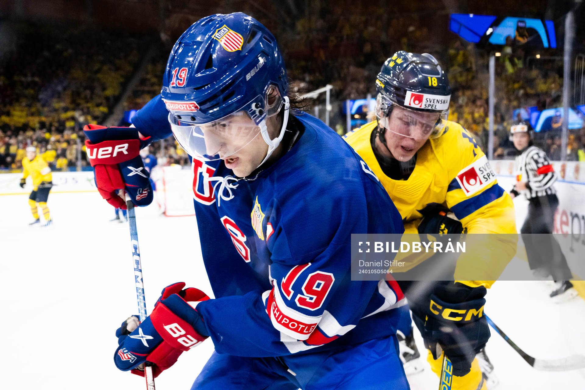 Cutter Gauthier of USA and Otto Stenberg of Sweden