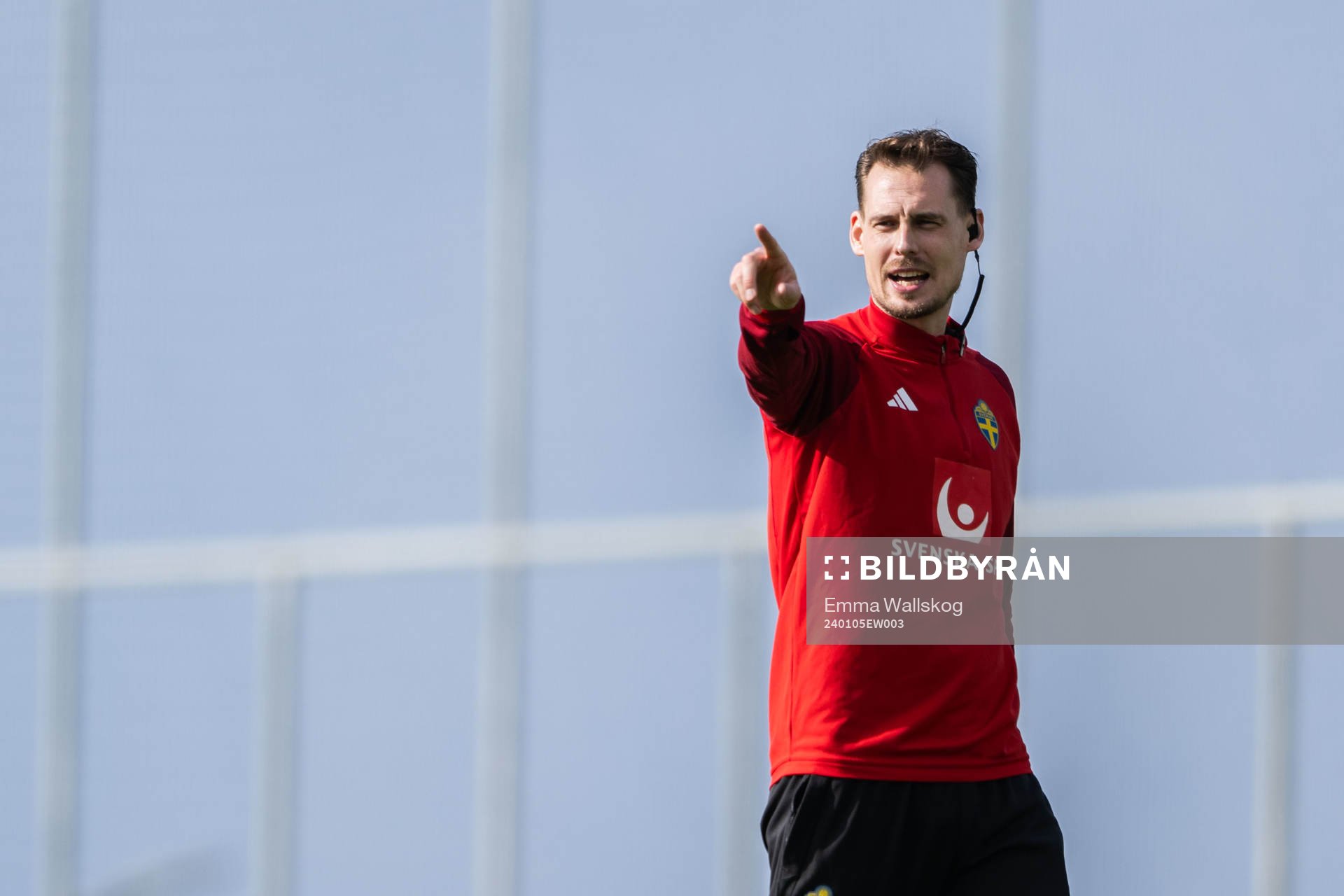 Interim coach Daniel Bäckström of the Swedish men's