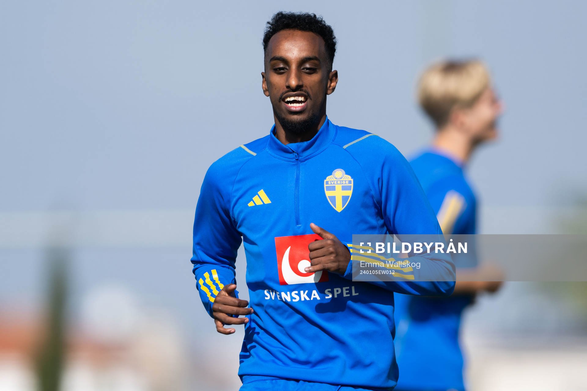 Taha Ali of the Swedish men's football national team at a
