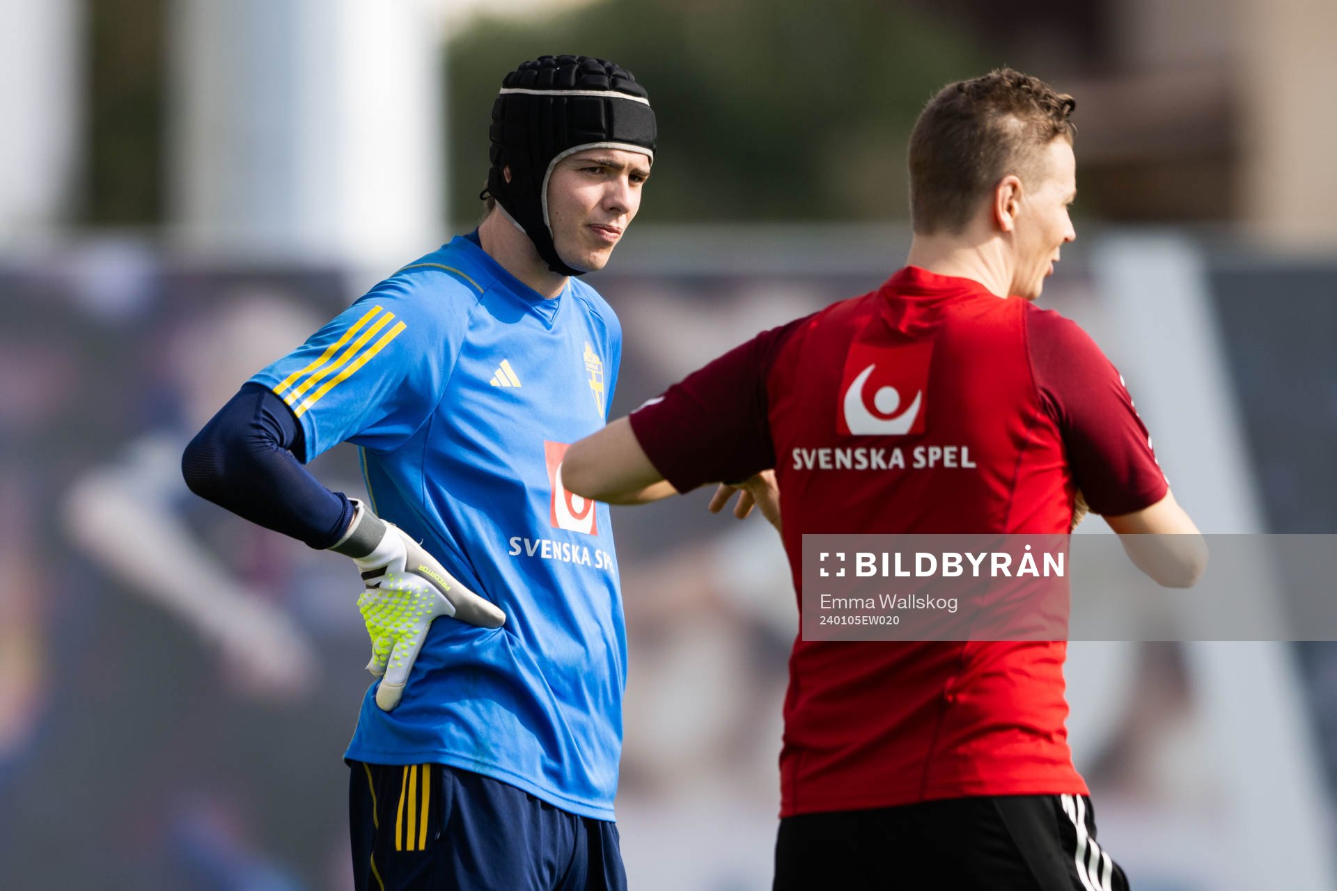 Goalkeeper Jacob Widell Zetterström of the Swedish men's