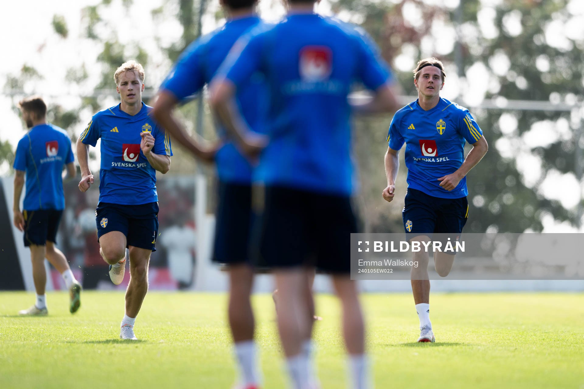 Victor Larsson and Erik Ahlstrand of the Swedish men's