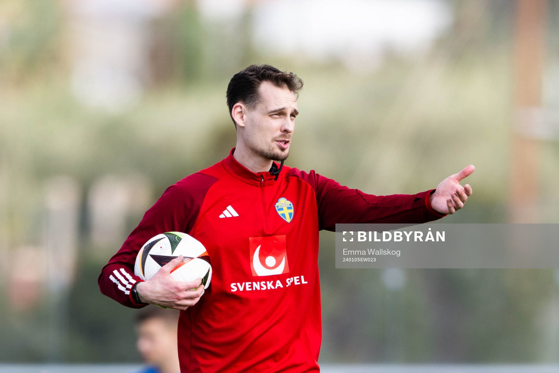 Interim coach Daniel Bäckström of the Swedish men's