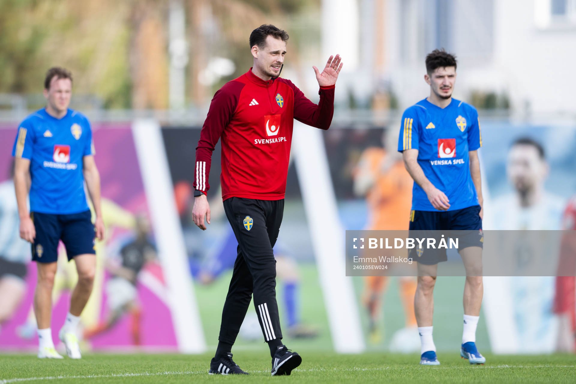 Interim coach Daniel Bäckström of the Swedish men's