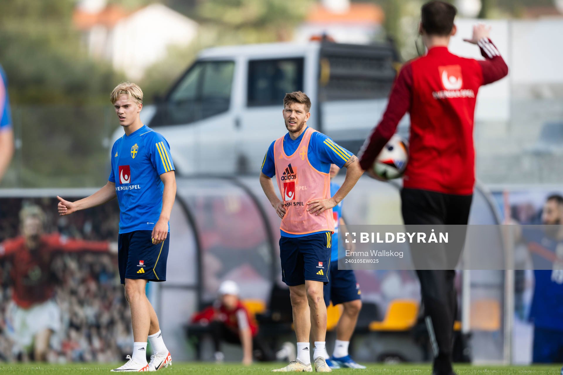 Lucas Bergvall and Anton Salétros of the Swedish men's