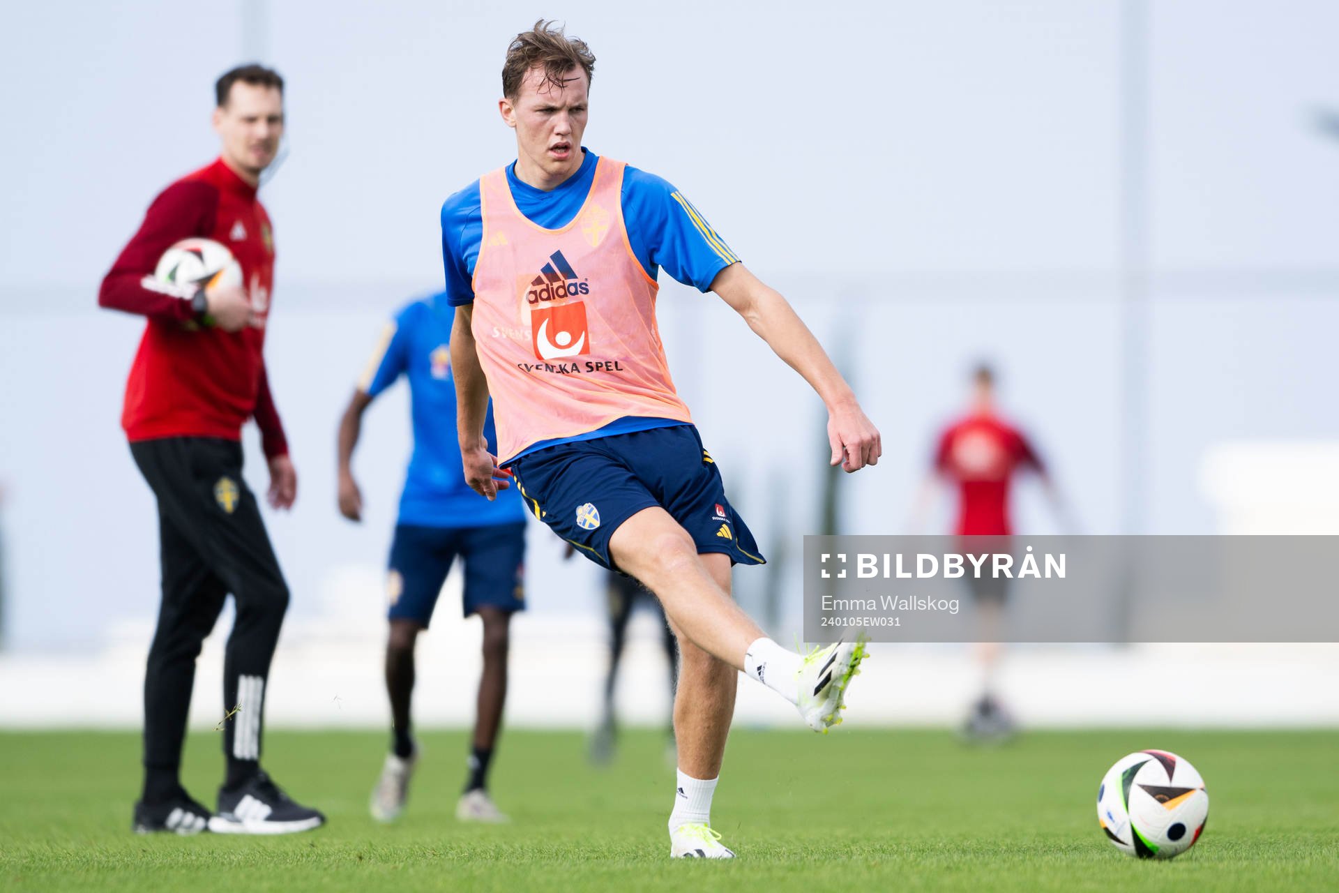 Adam Carlén of the Swedish men's football national team at