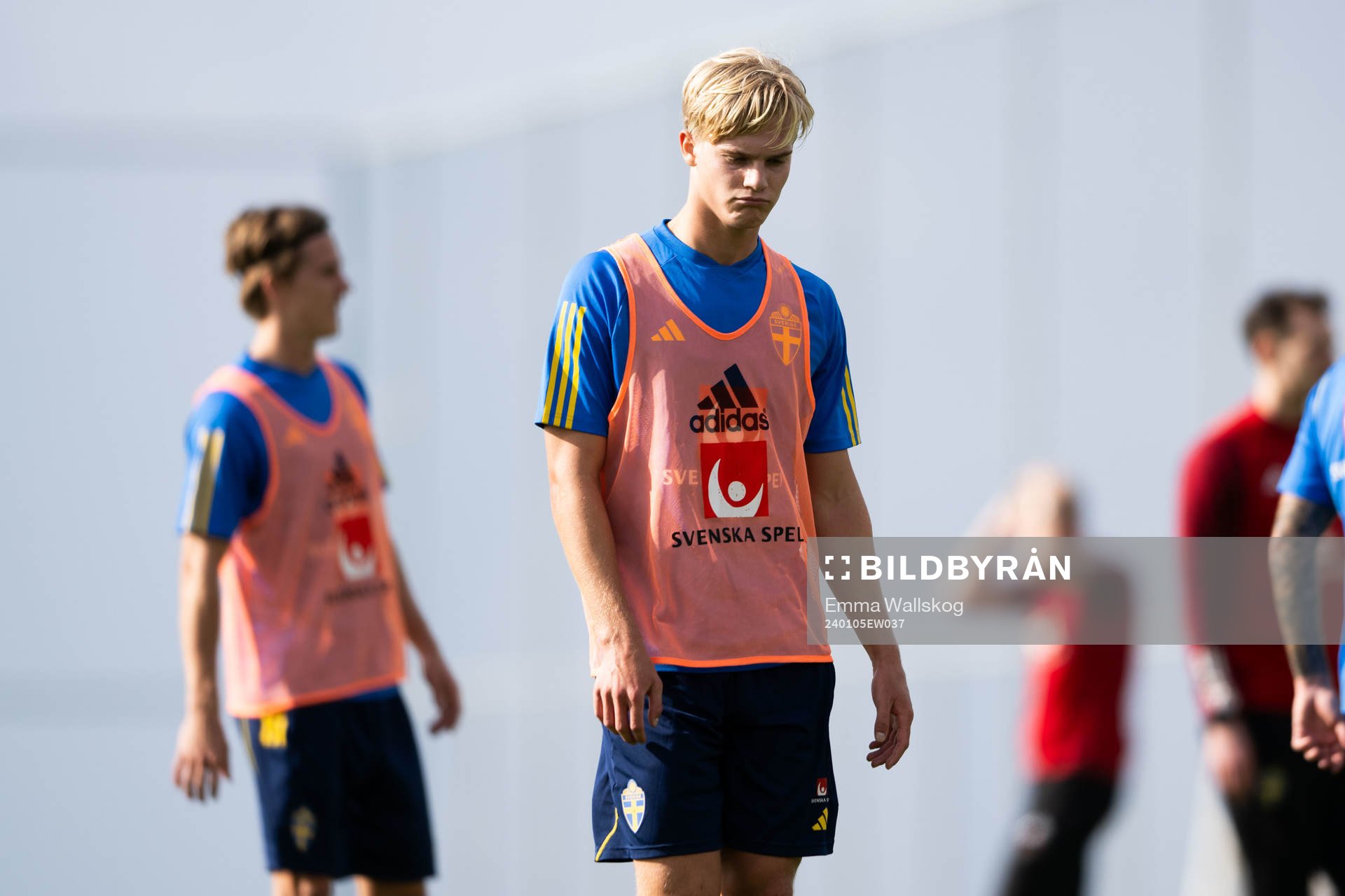 Lucas Bergvall of the Swedish men's football national team