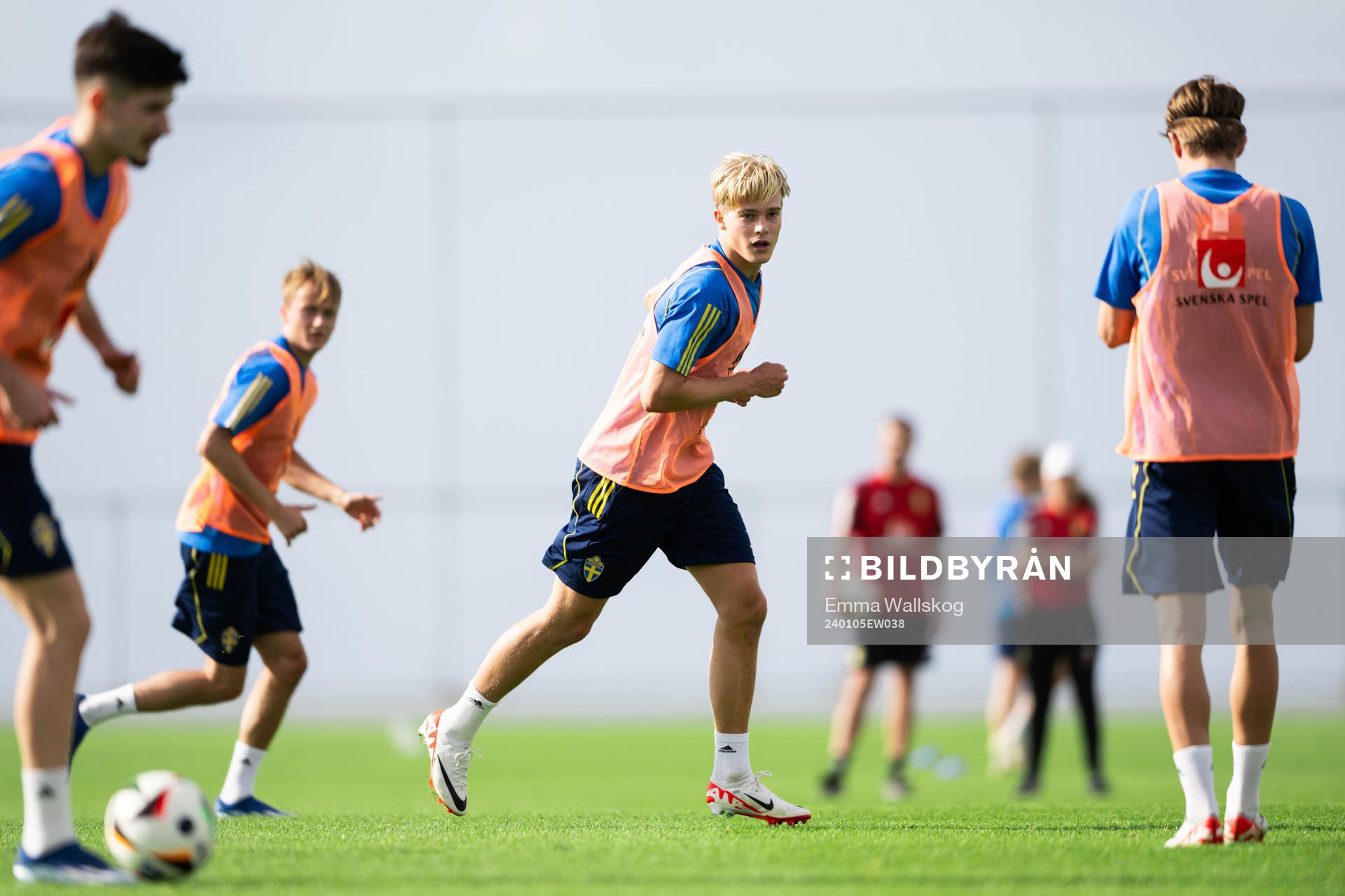 Lucas Bergvall of the Swedish men's football national team