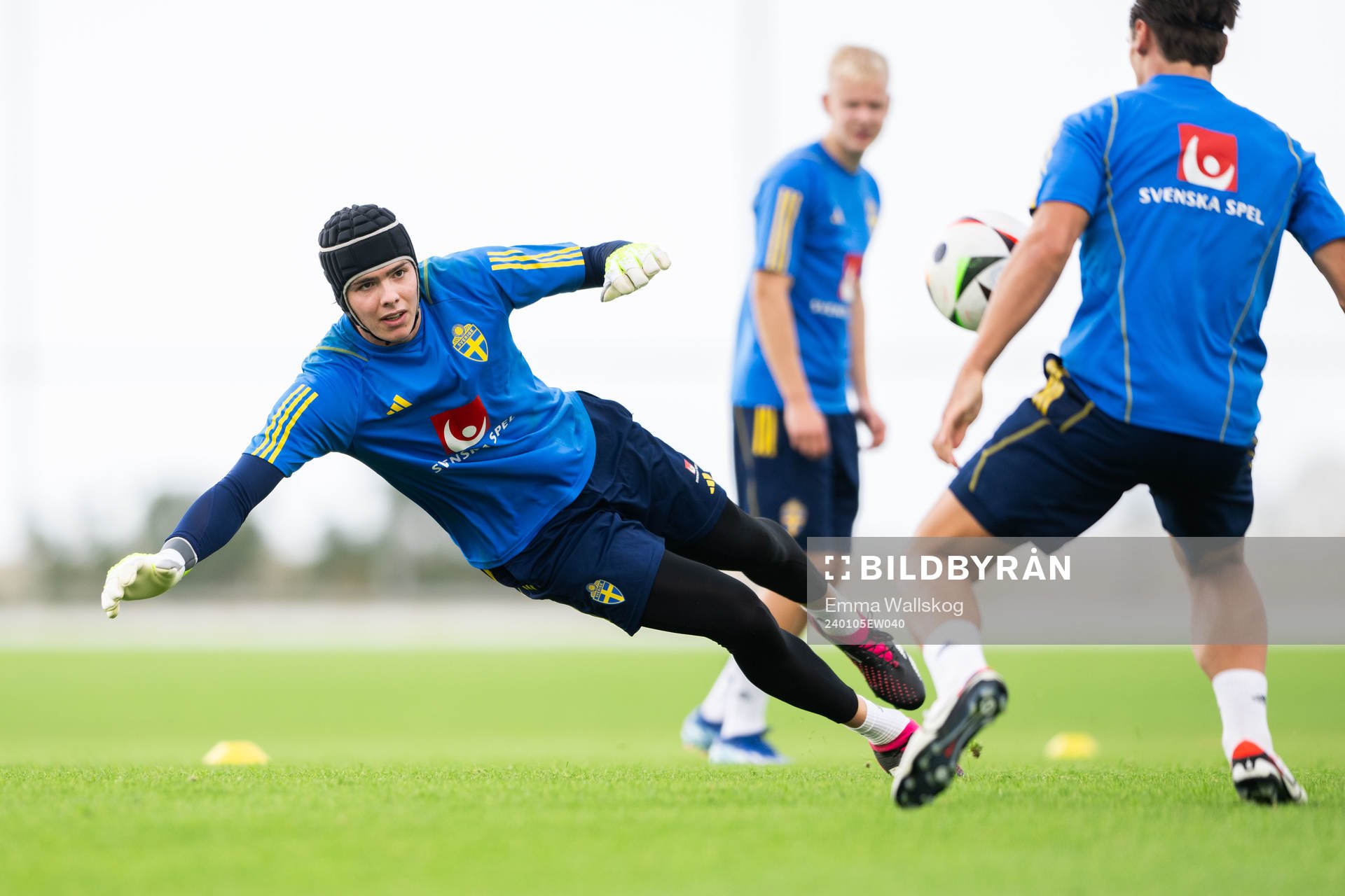 Goalkeeper Jacob Widell Zetterström of the Swedish men's