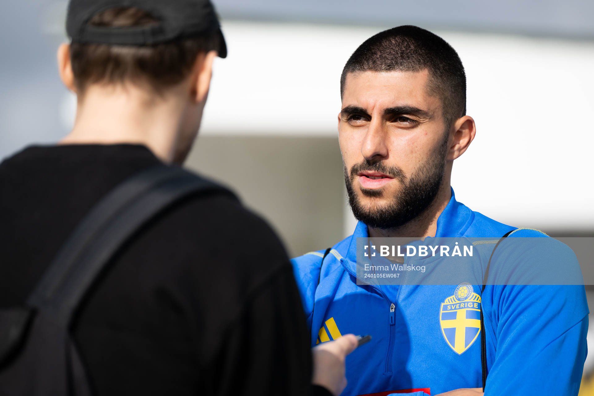 Rami Al Hajj of the Swedish men's football national team in