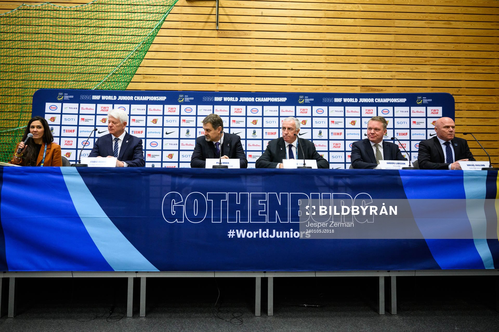 Franz Reindl, council member at IIHF, Petr Briza, Senior