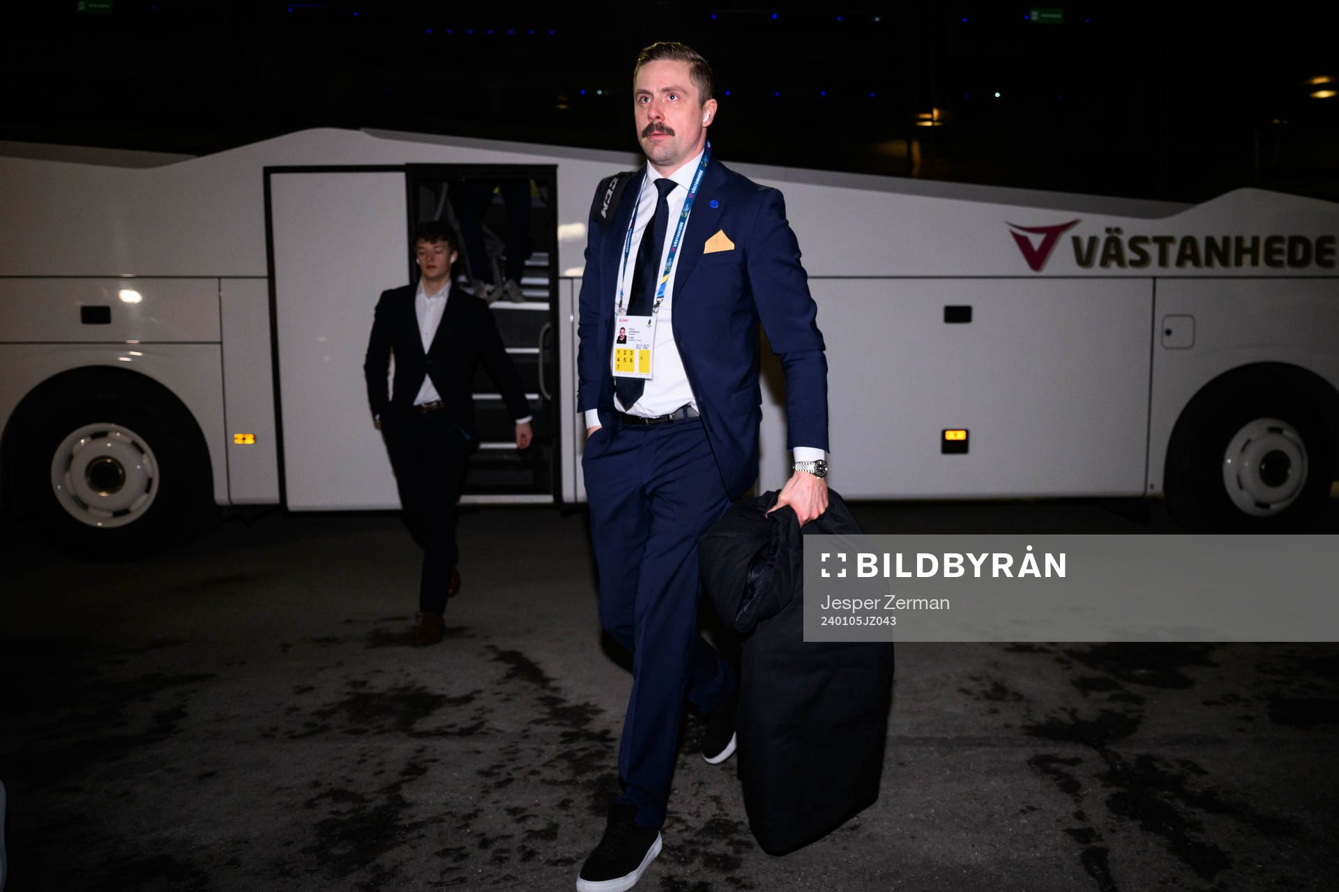 Assistant coach Pierre Johnsson of Sweden