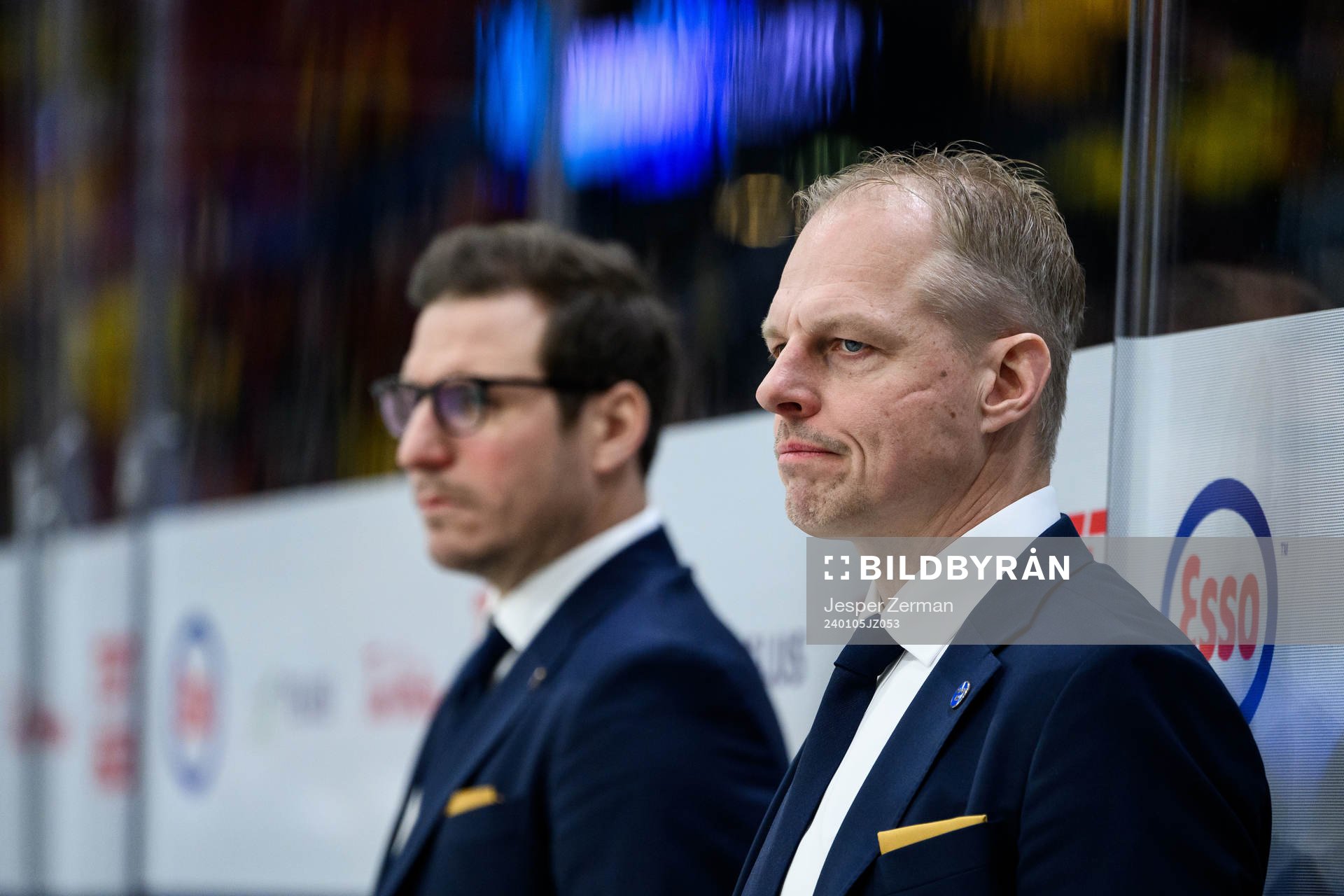 Assistant coach Alexander Steen and Head coach Magnus