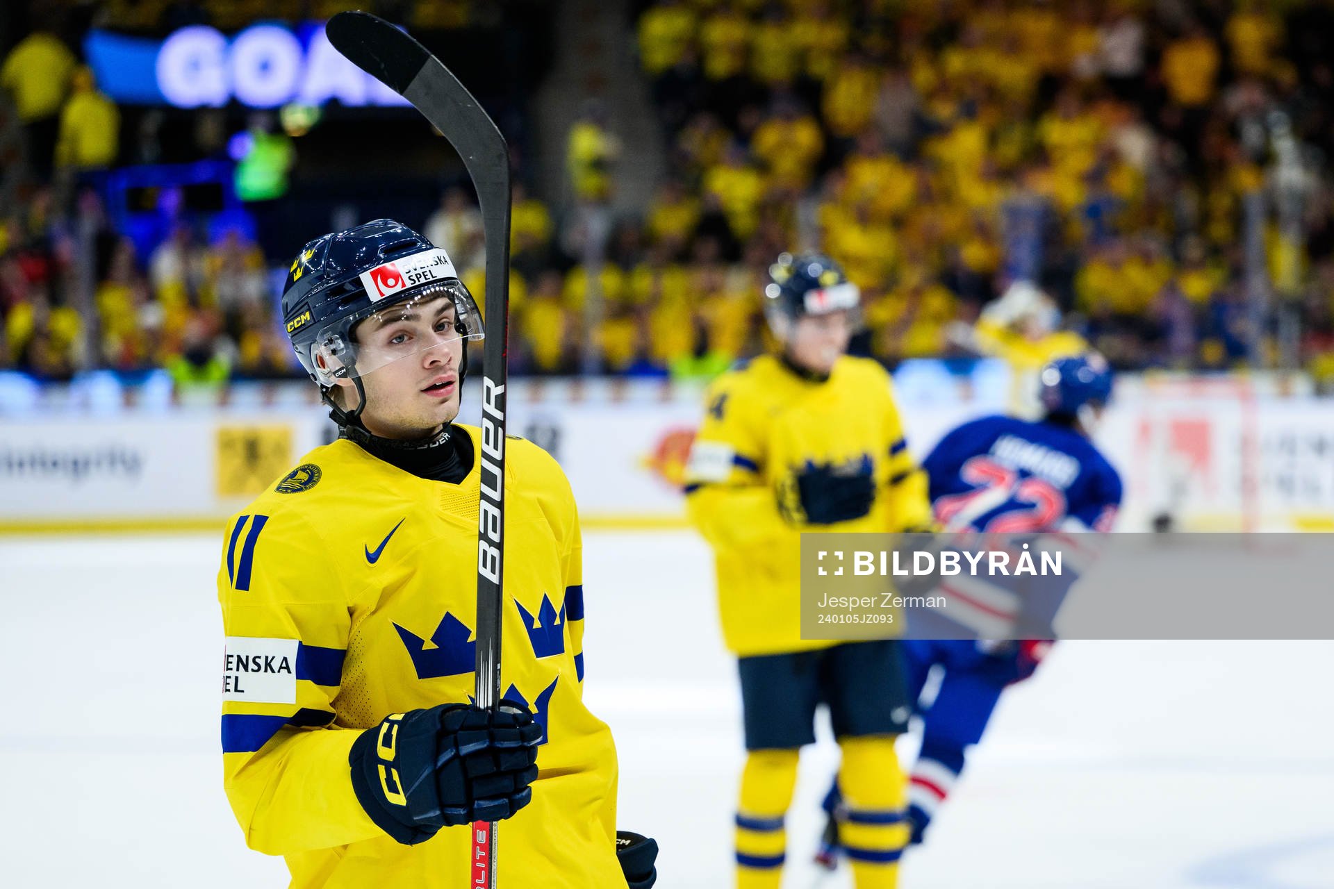 Isac Born of Sweden looks dejected