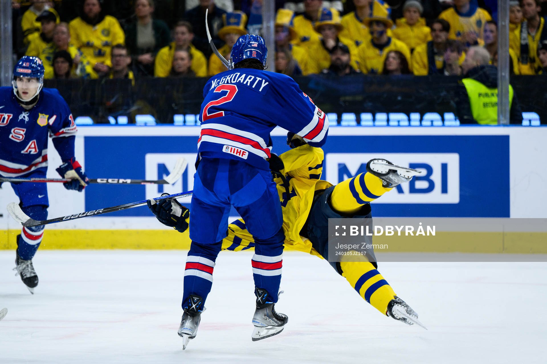 Rutger McGroarty of USA and Felix Unger Sörum of Sweden