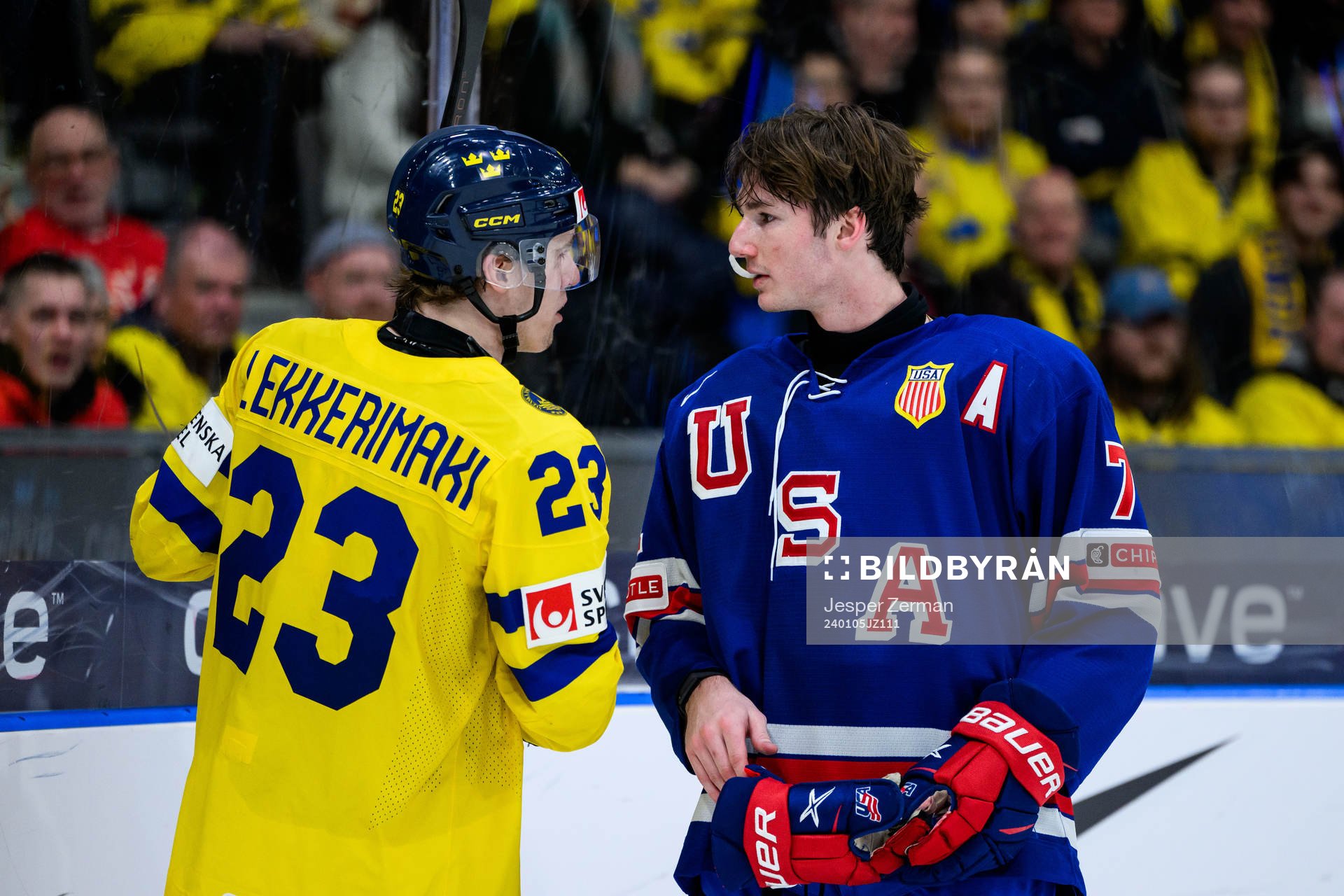 Jonathan Lekkerimäki of Sweden and Ryan Chesley of USA