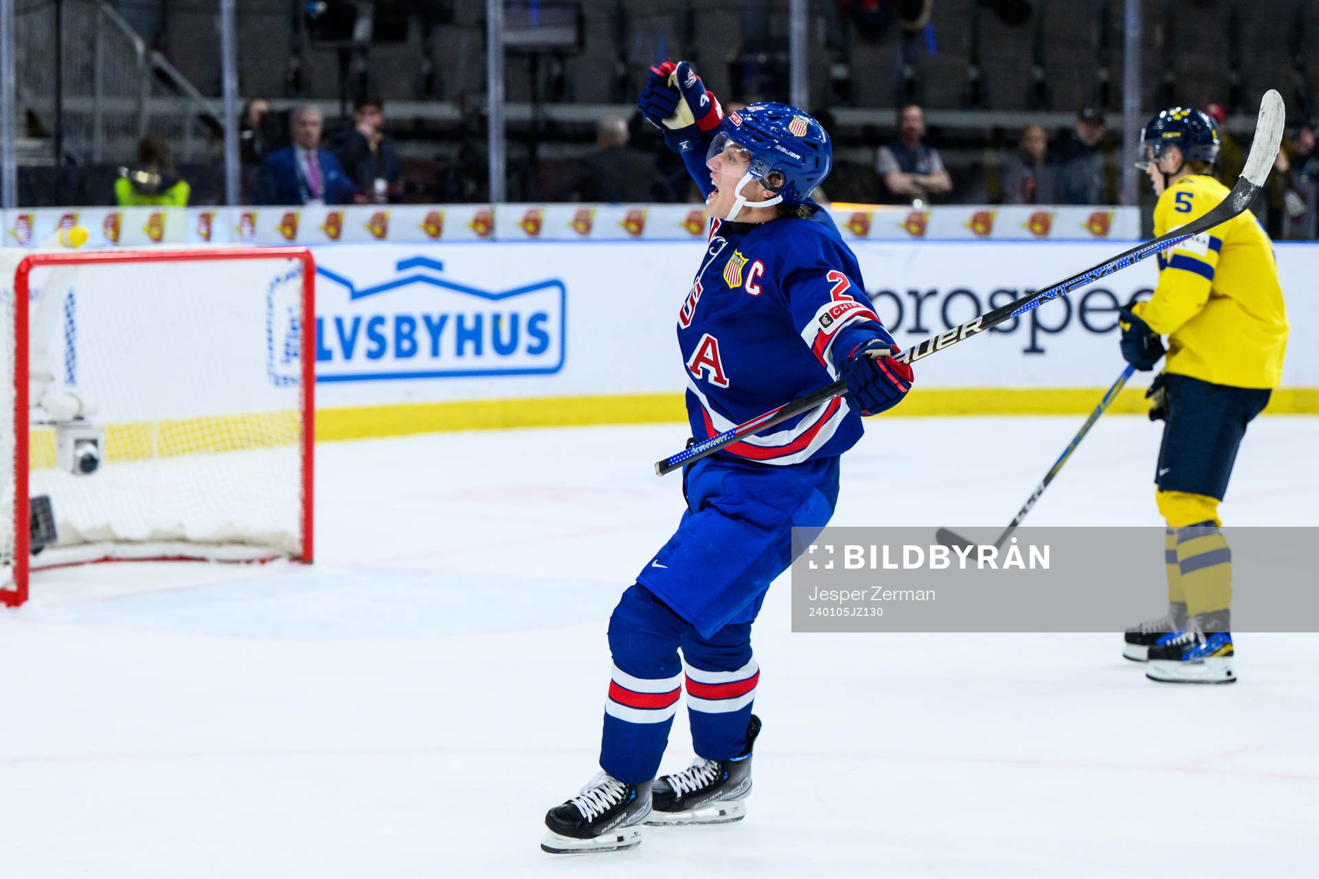Rutger McGroarty of USA celebrates