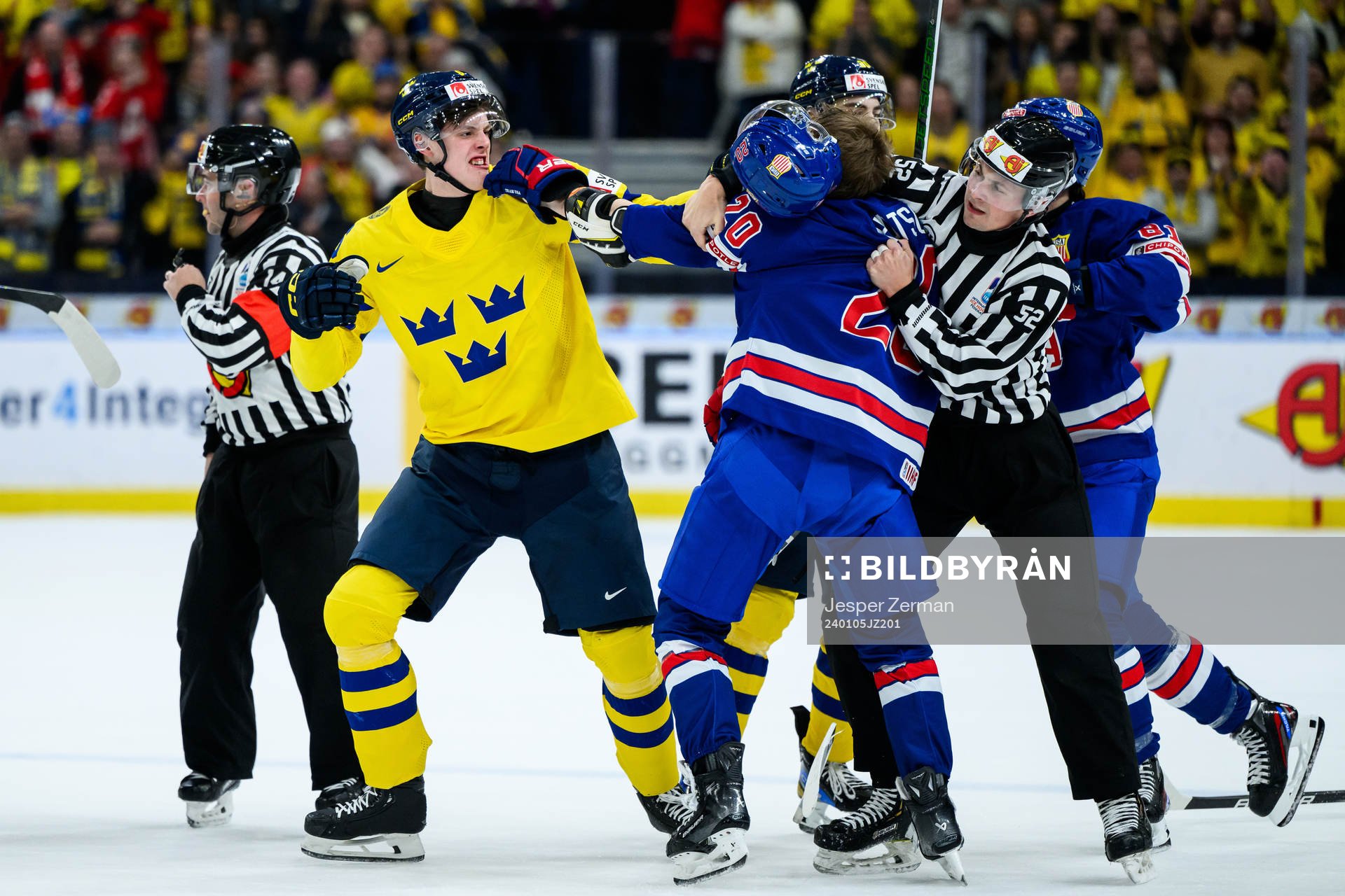 Anton Johansson of Sweden and Lane Hutson of USA