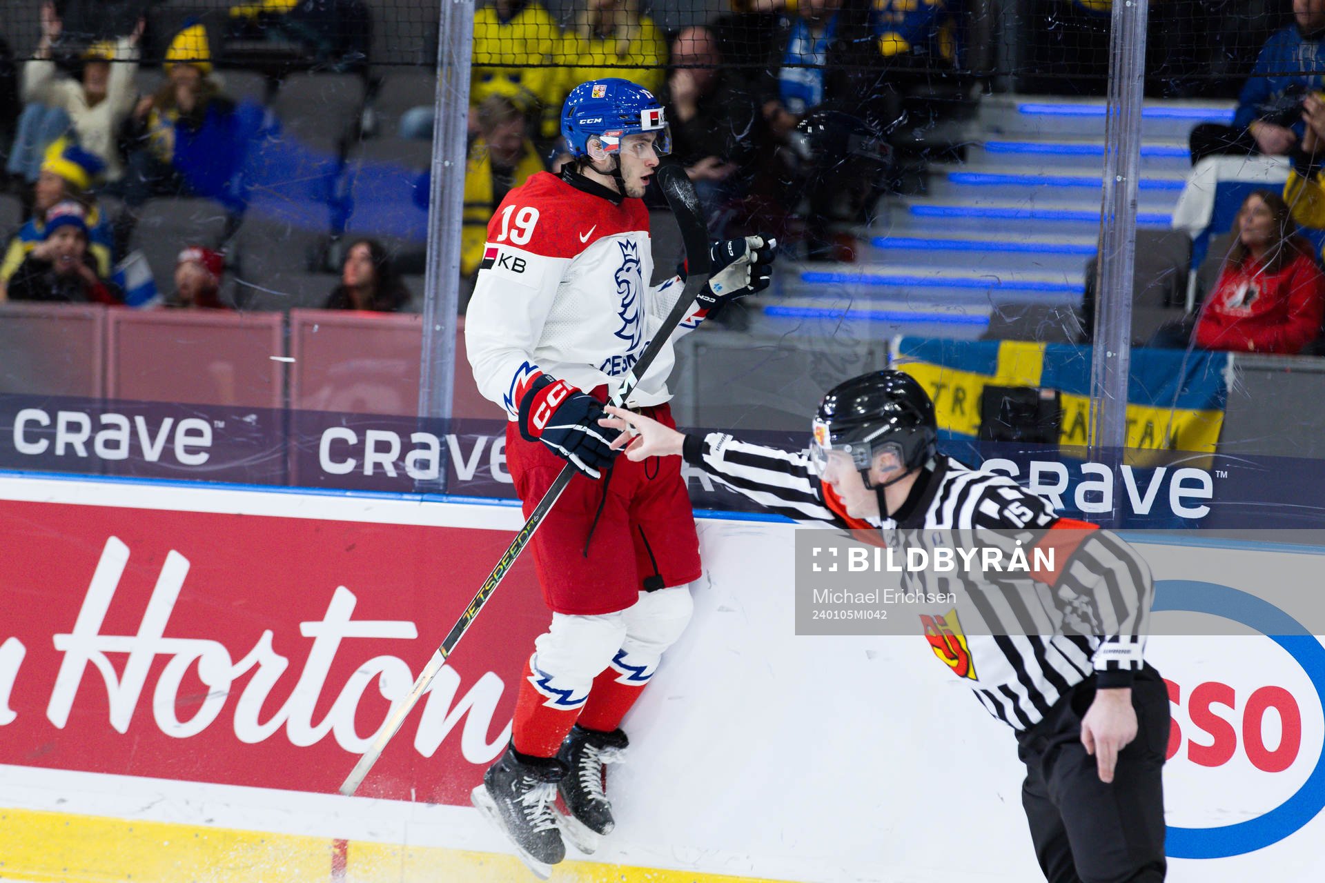 Ondrej Becher of Czech Republic celebrates