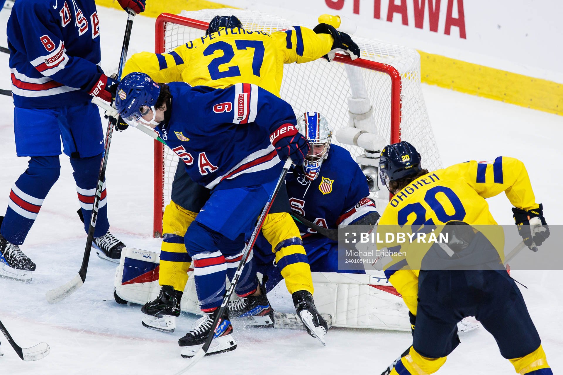 Oskar Pettersson and Liam Öhgren of Sweden against
