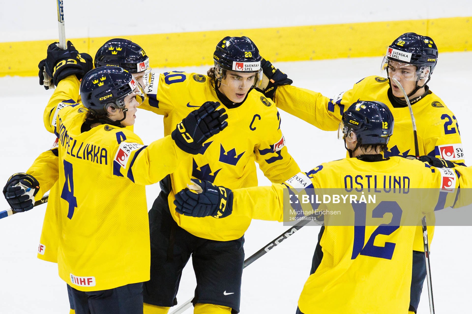 Axel Sandin-Pellikka , Liam Öhgren, Anton Wahlberg and